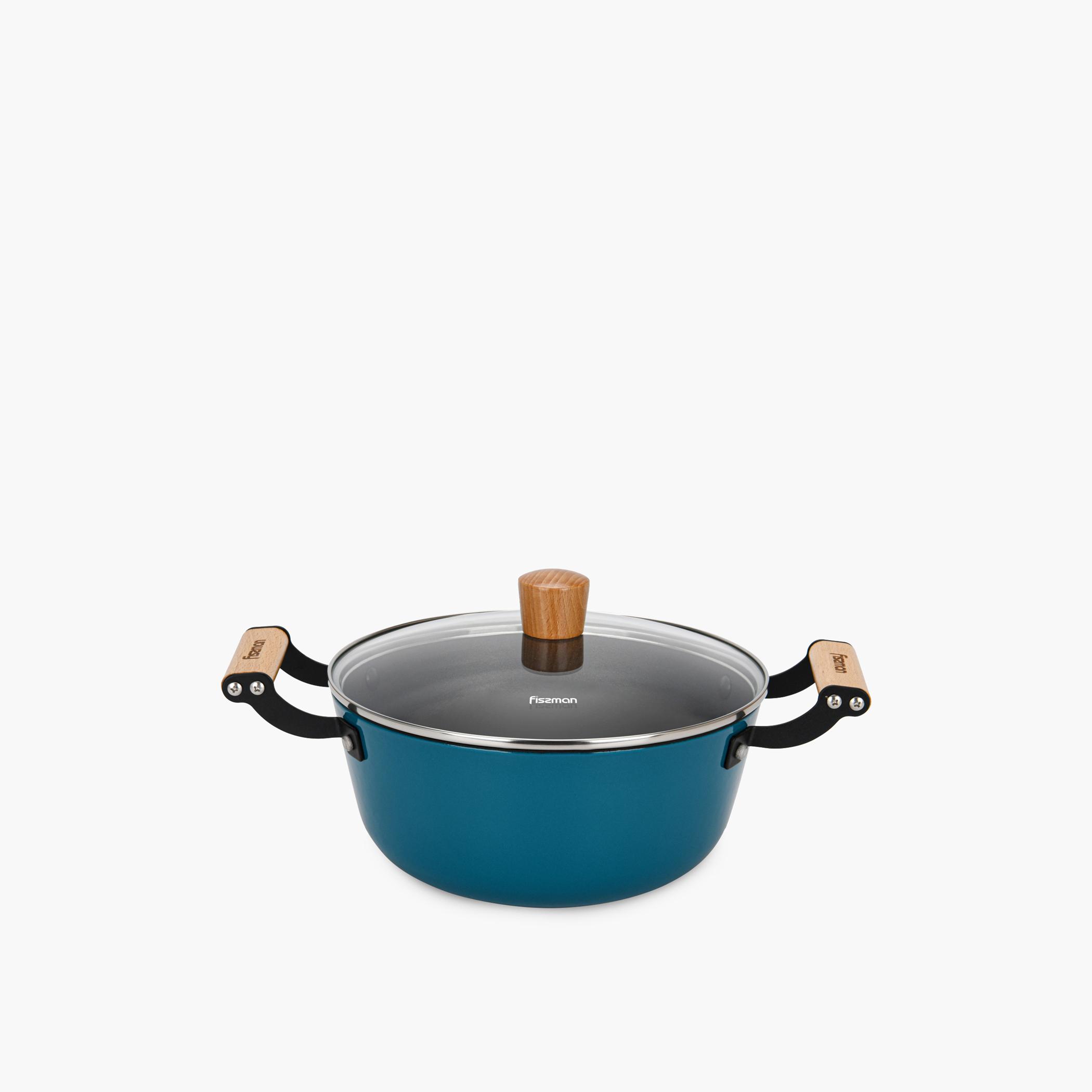 قدر مرق من حديد الزهر المطلي بغطاء زجاجي من فيسمان - 4 لتر-household-kitchen-cookware-potsandpans-image-1