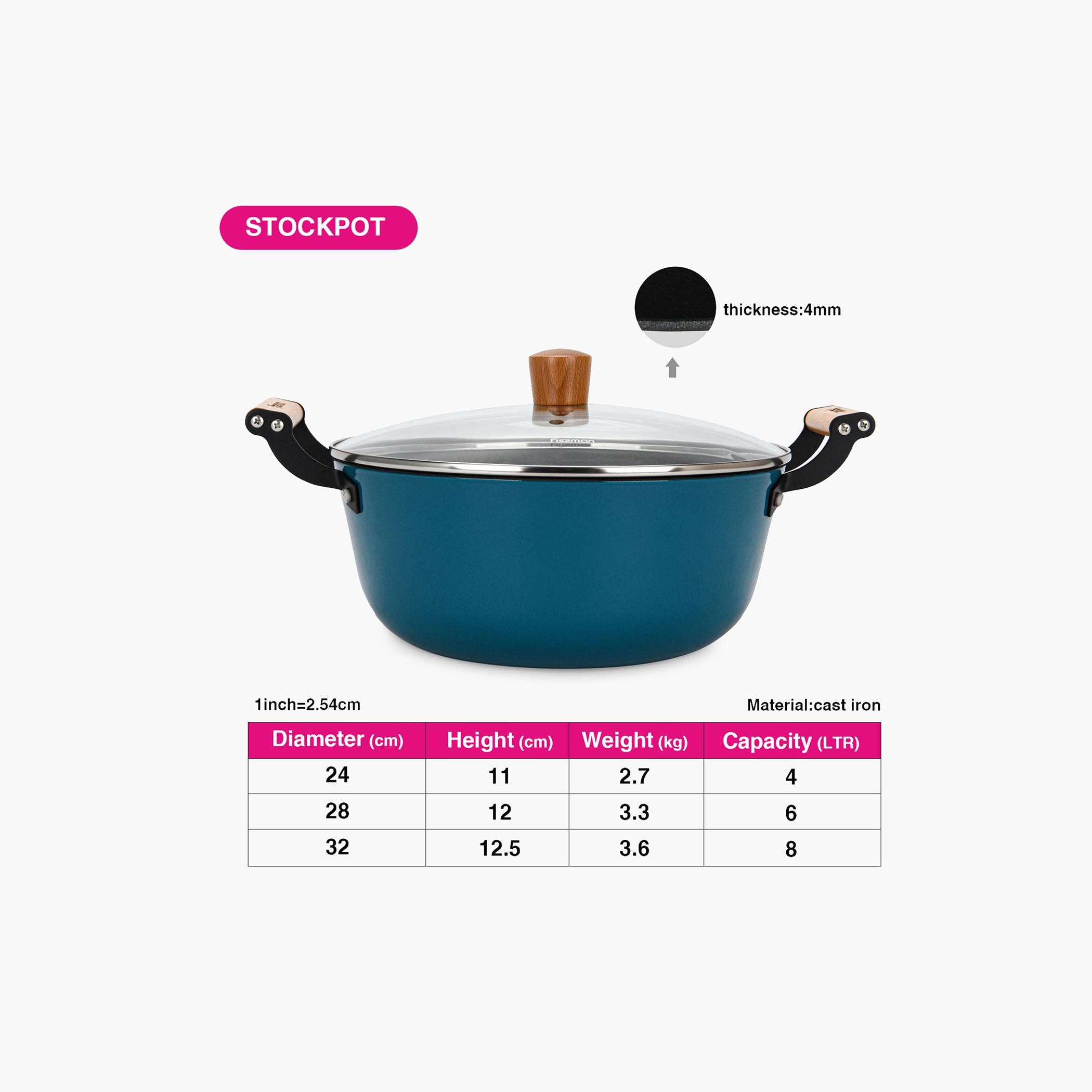 قدر مرق من حديد الزهر المطلي بغطاء زجاجي من فيسمان - 4 لتر-household-kitchen-cookware-potsandpans-image-4