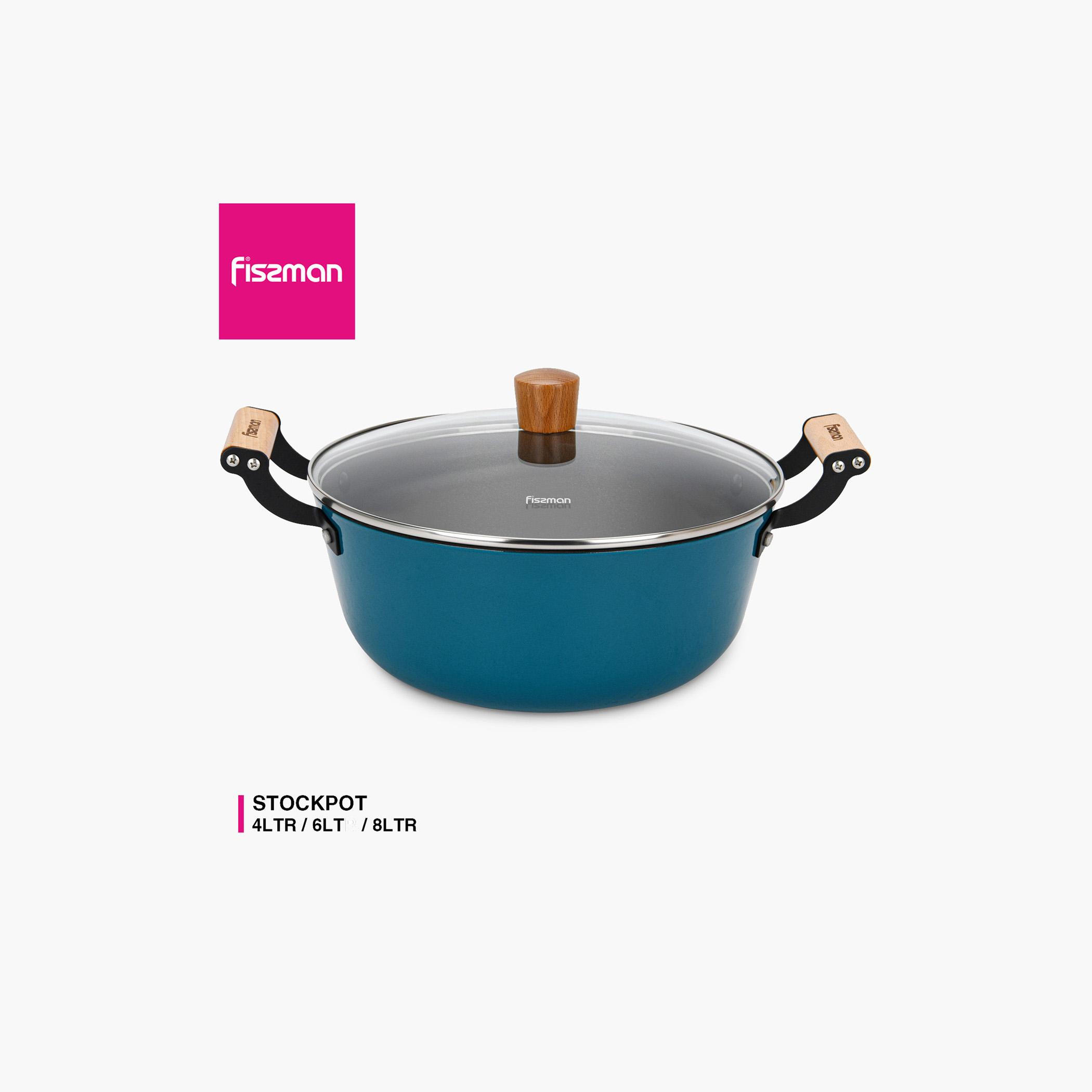 قدر مرق من حديد الزهر المطلي بغطاء زجاجي من فيسمان - 4 لتر-household-kitchen-cookware-potsandpans-image-5