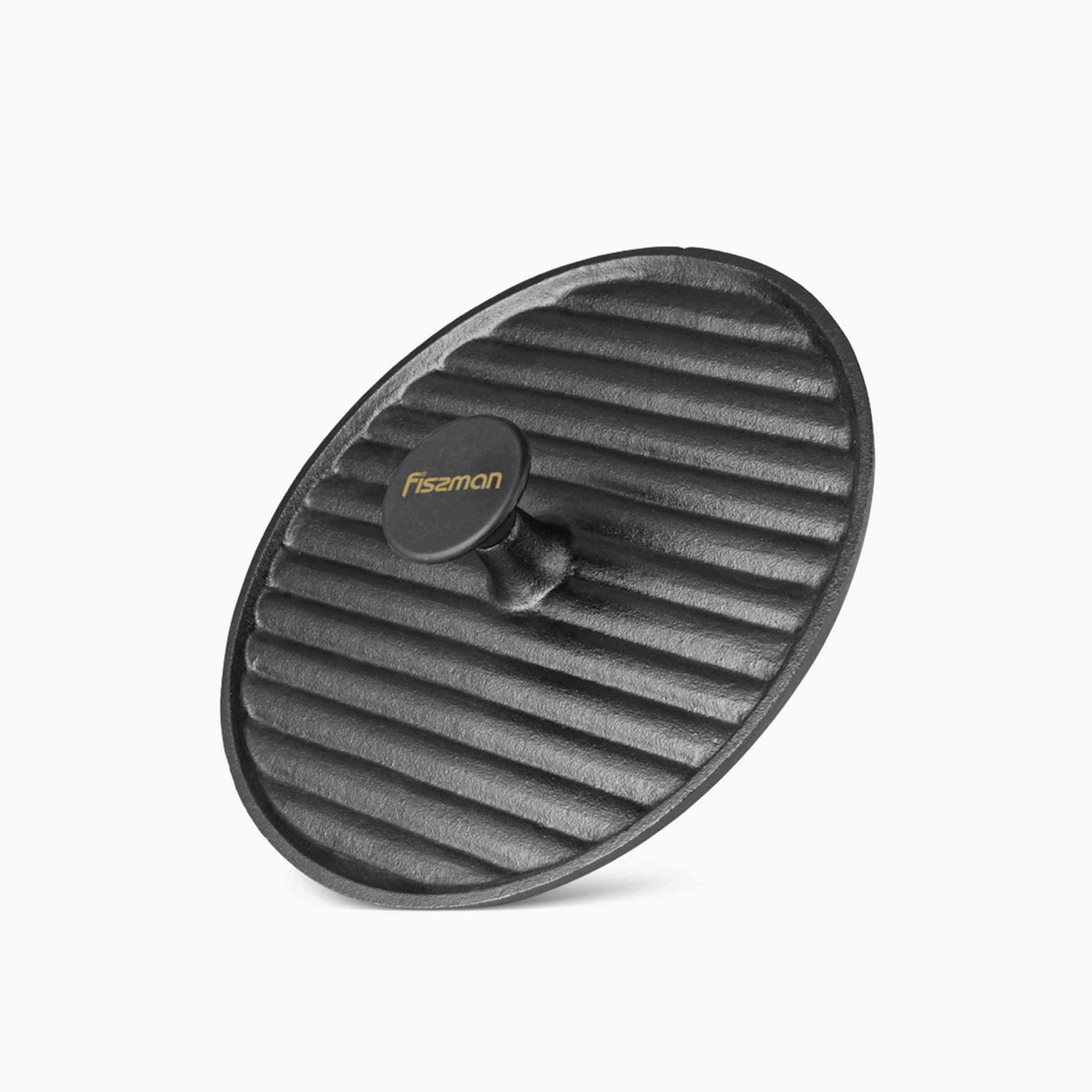 مكبس شواء من حديد الزهر من فيسمان - 24 سم-household-kitchen-kitchentoolsandutensils-foodpreparationtools-image-4