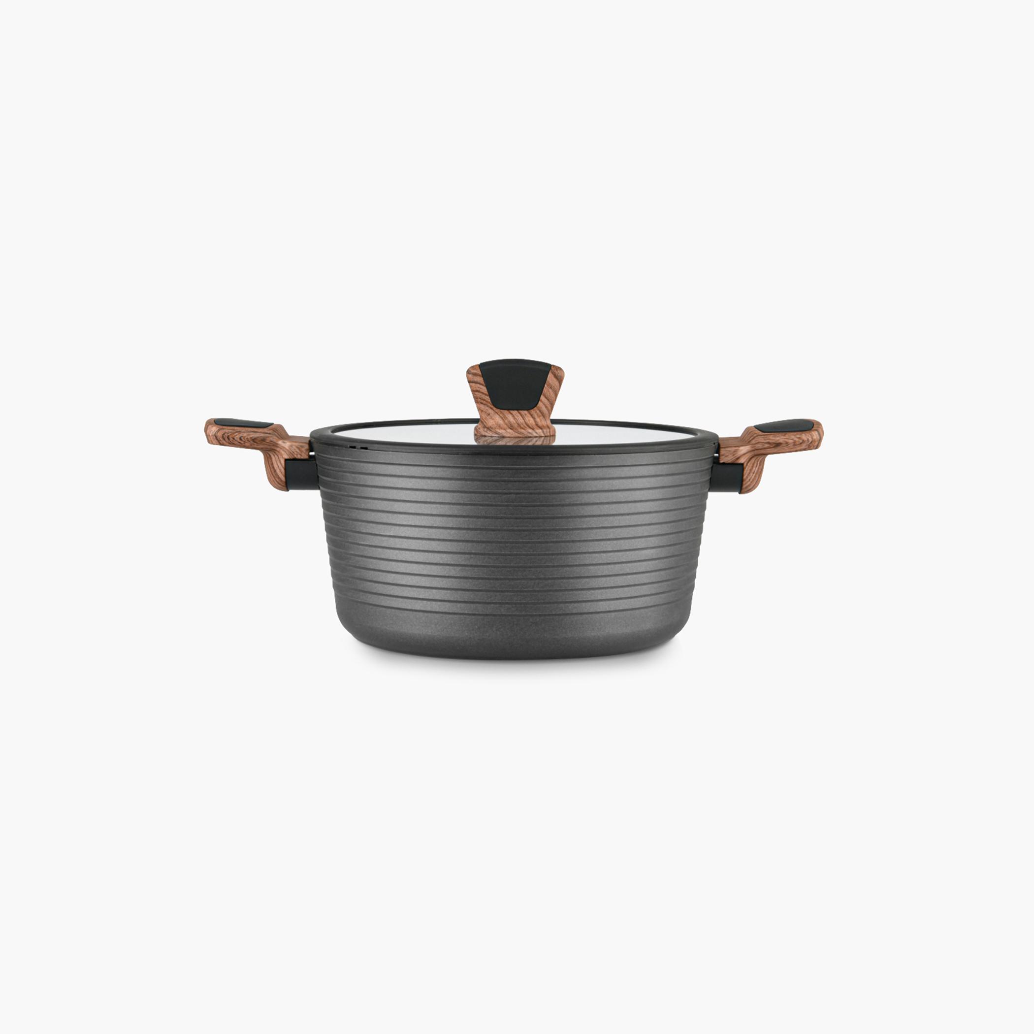 قدر طهي غير لاصق من الألومنيوم مع غطاء زجاجي دايموند من فيسمان-household-kitchen-cookware-potsandpans-image-3