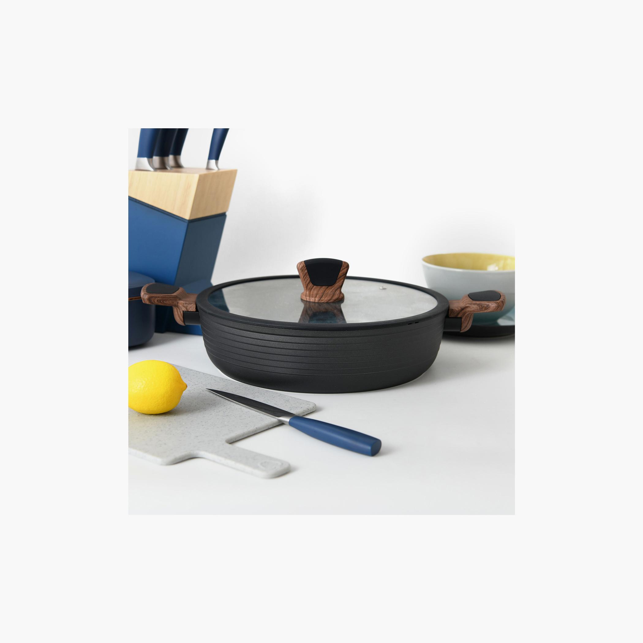 كسرولة مسطحة بغطاء زجاجي دايموند من فيسمان - 28 لتر-household-kitchen-cookware-potsandpans-image-3