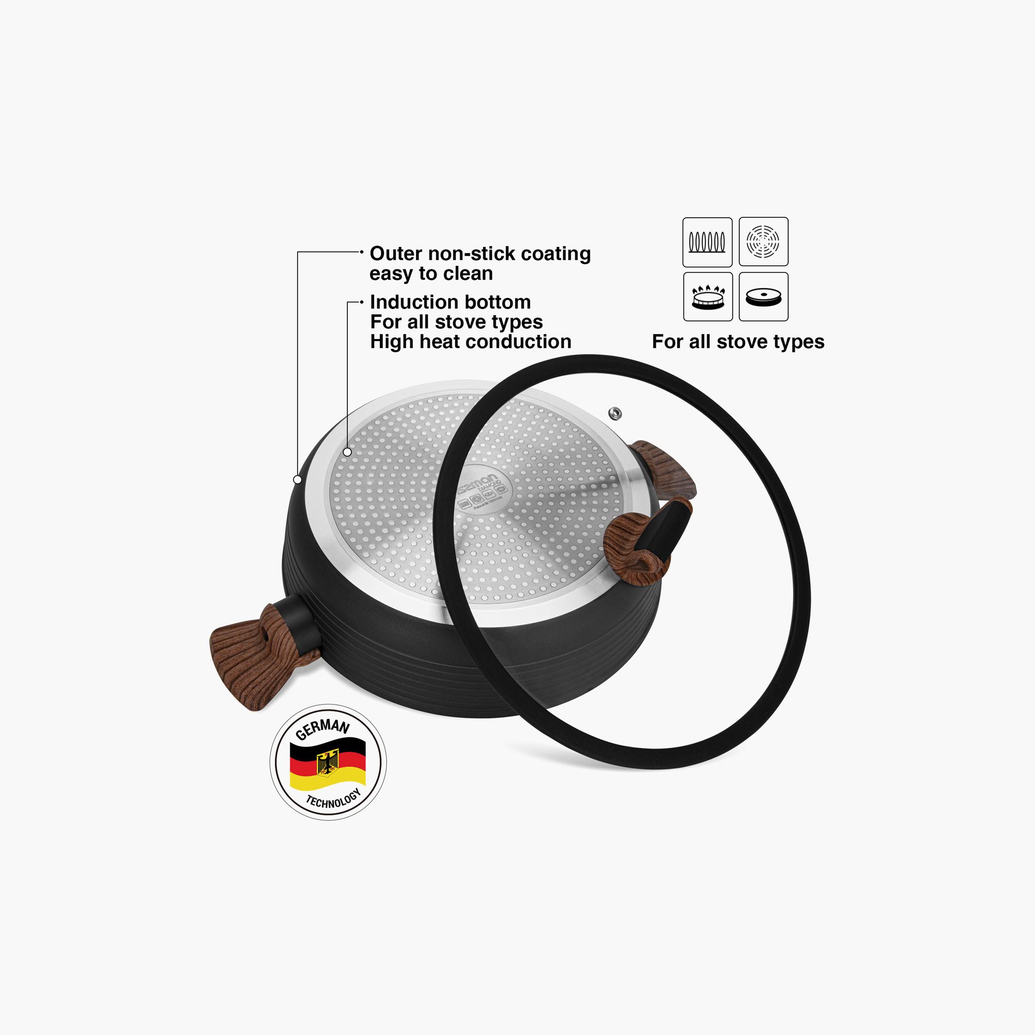 كسرولة مسطحة بغطاء زجاجي دايموند من فيسمان - 28 لتر-household-kitchen-cookware-potsandpans-image-8