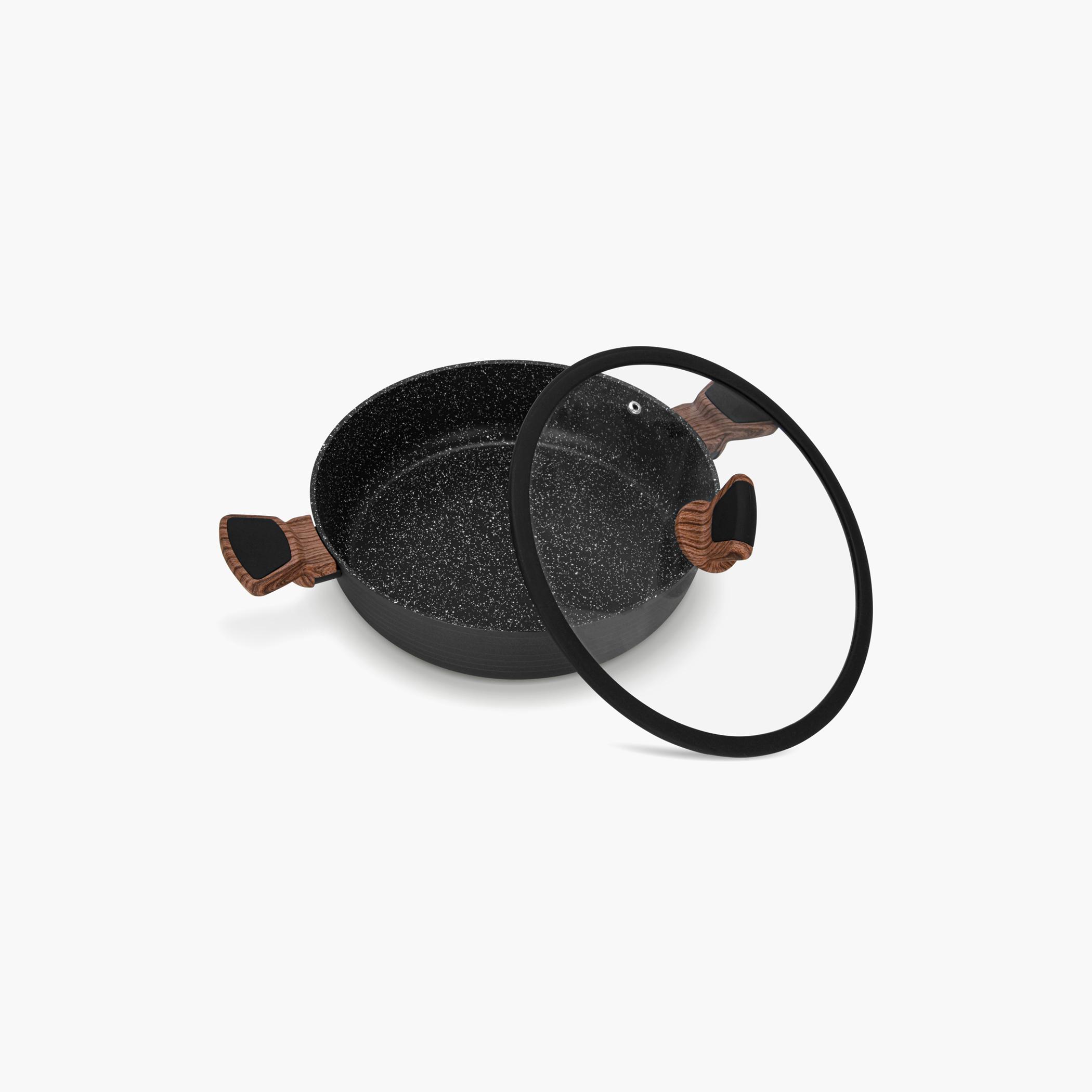 كسرولة مسطحة بغطاء زجاجي دايموند من فيسمان - 28 لتر-household-kitchen-cookware-potsandpans-image-5