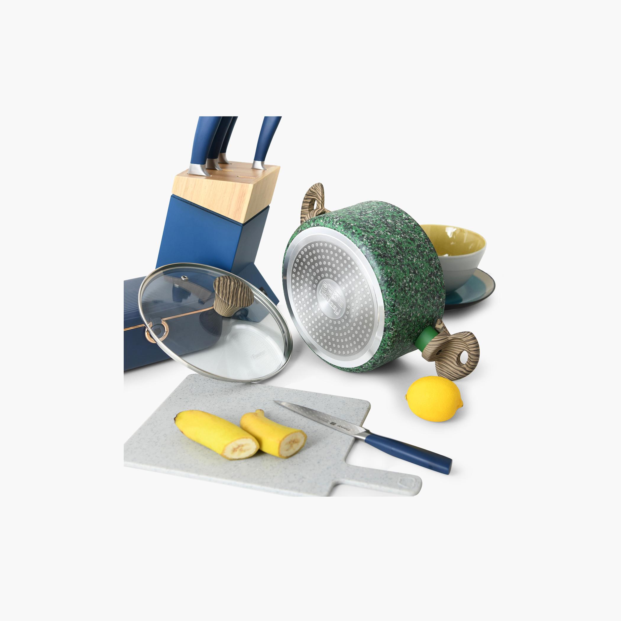 قدر ألمونيوم وملاكيت غير لاصق مع غطاء زجاجي من فيسمان - 2.7 لتر-household-kitchen-cookware-potsandpans-image-4