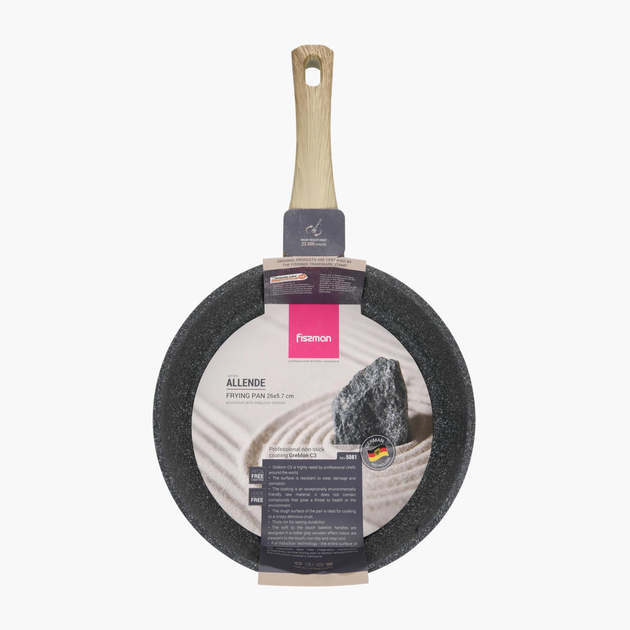 مقلاة ألومنيوم غير لاصقة بقاعدة حث أليندي من فيسمان - 26 سم-household-kitchen-cookware-potsandpans-image-3