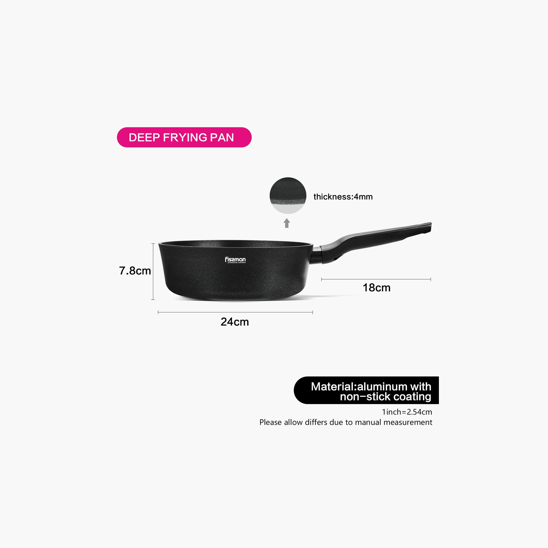 مقلاة عميقة ألومنيوم غير لاصقة بمقبض لولبي مزدوج من فيسمان - 24 سم-household-kitchen-cookware-potsandpans-image-7