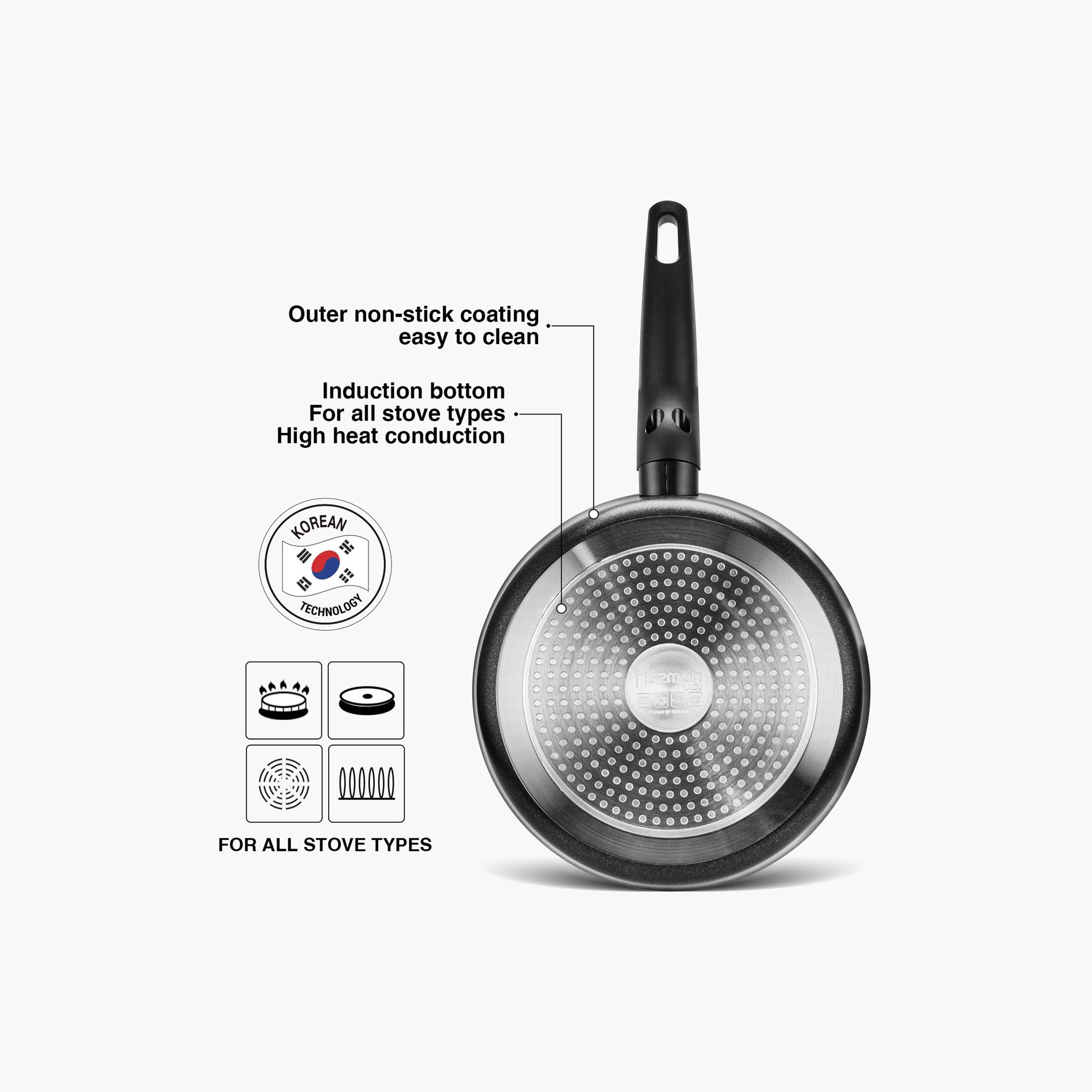 مقلاة عميقة ألومنيوم غير لاصقة بمقبض لولبي مزدوج من فيسمان - 24 سم-household-kitchen-cookware-potsandpans-image-6