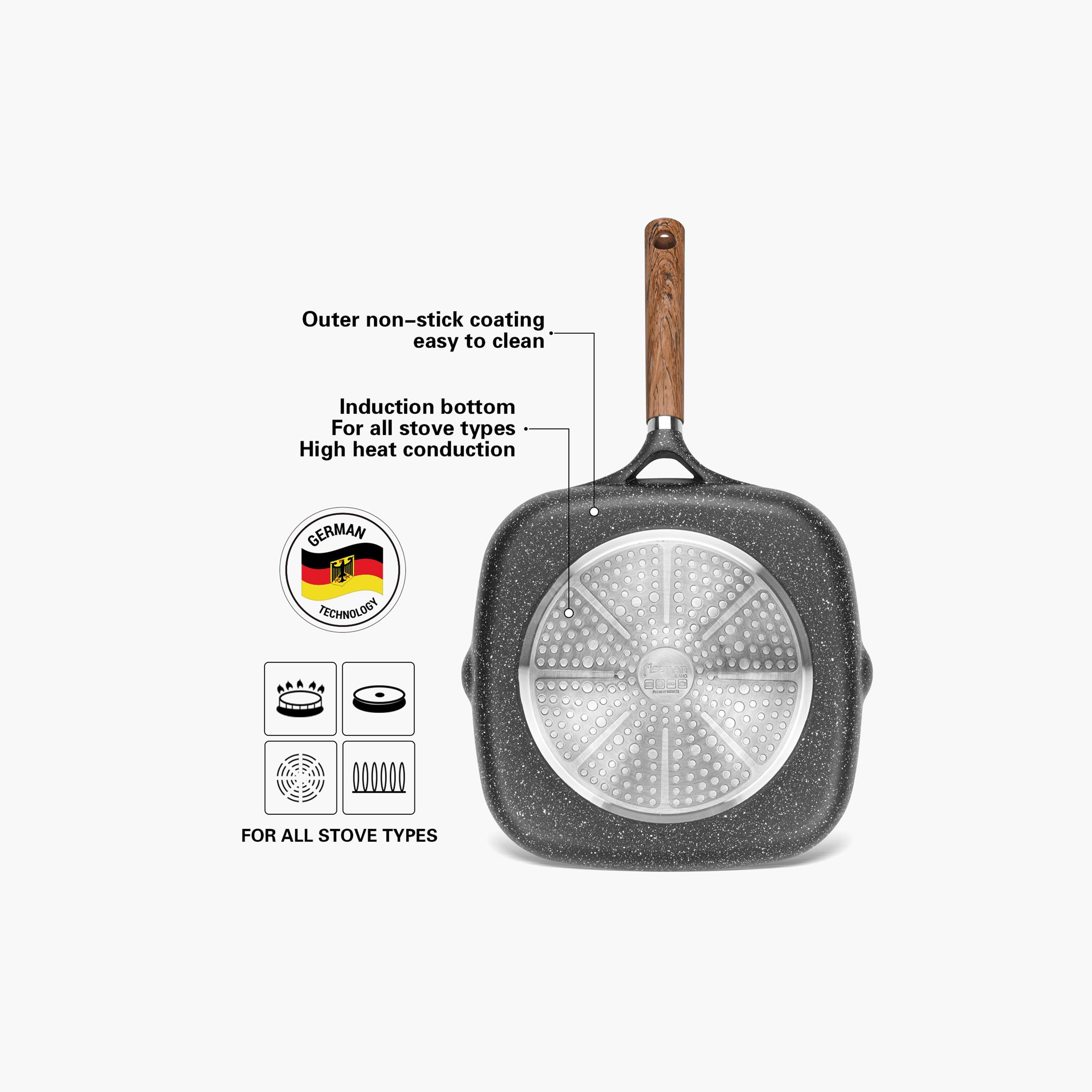 Milano Series Square Aluminium Non-Stick Grill Pan-household-kitchen-cookware-potsandpans-image-5