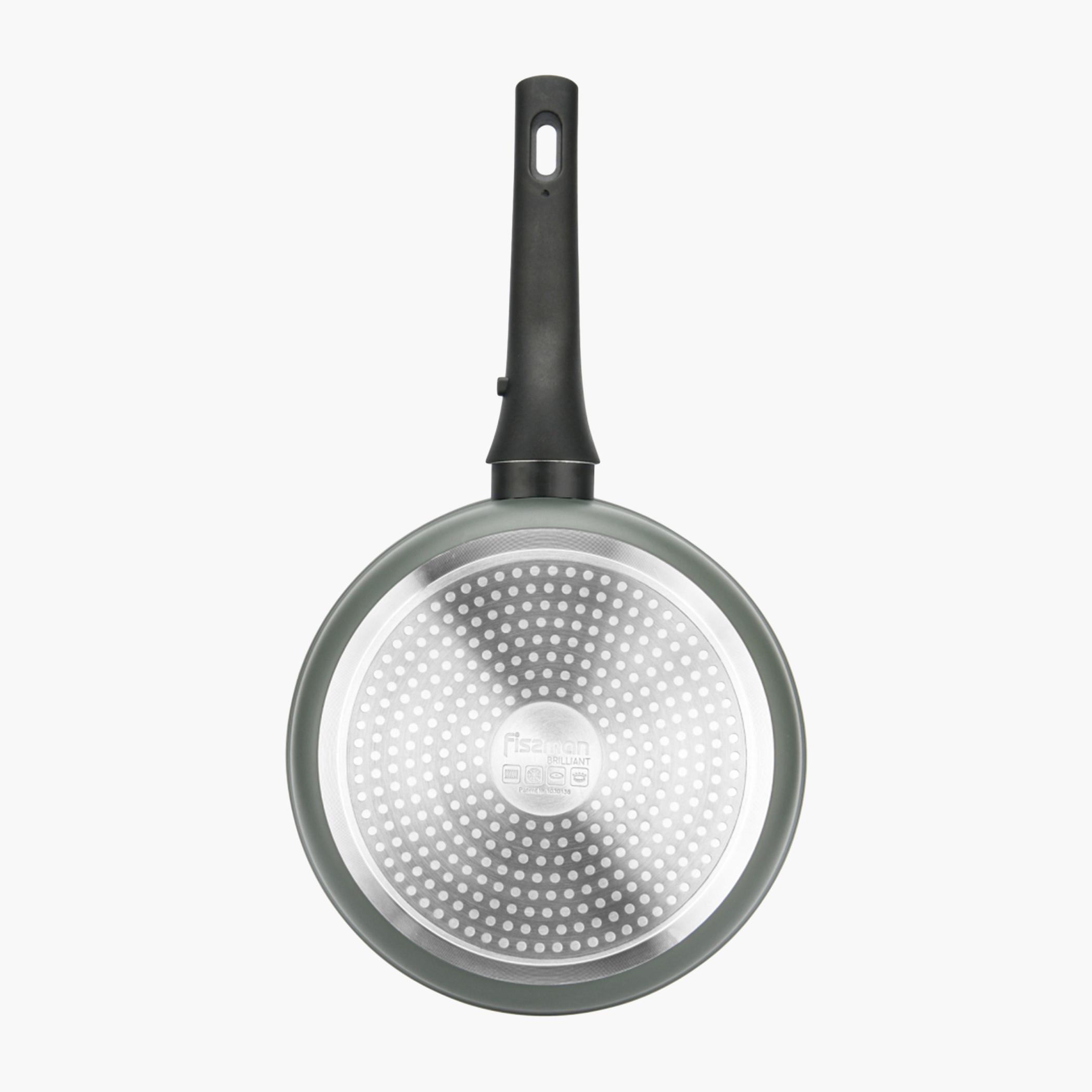 مقلاة ألومنيوم عميقة غير لاصقة مع غطاء زجاجي بريليانت من فيسمان - 28 سم-household-kitchen-cookware-potsandpans-image-2