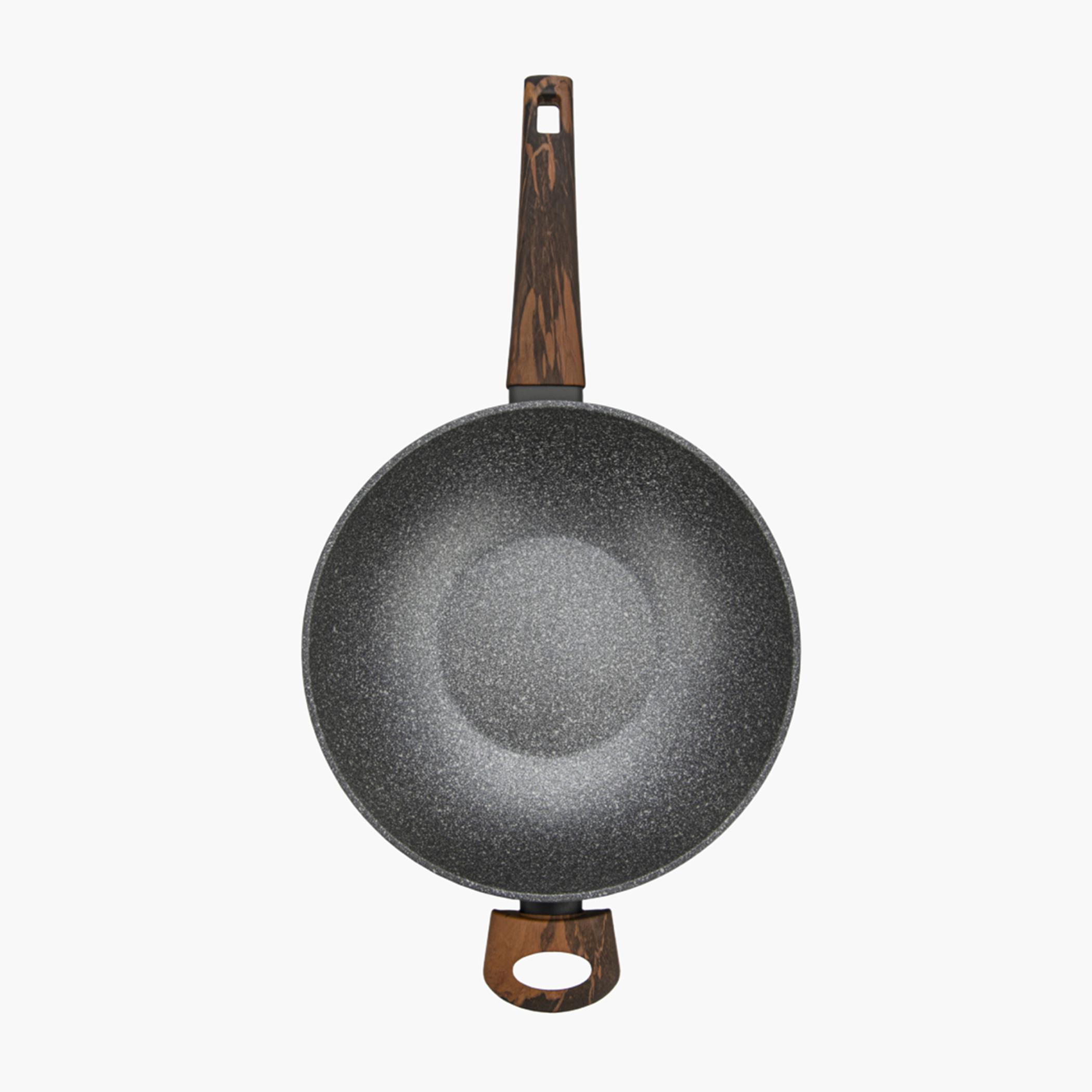 Fissman Capella Series Aluminum Non-Stick Wok with Glass Lid - 3.5 L-household-kitchen-cookware-potsandpans-image-3