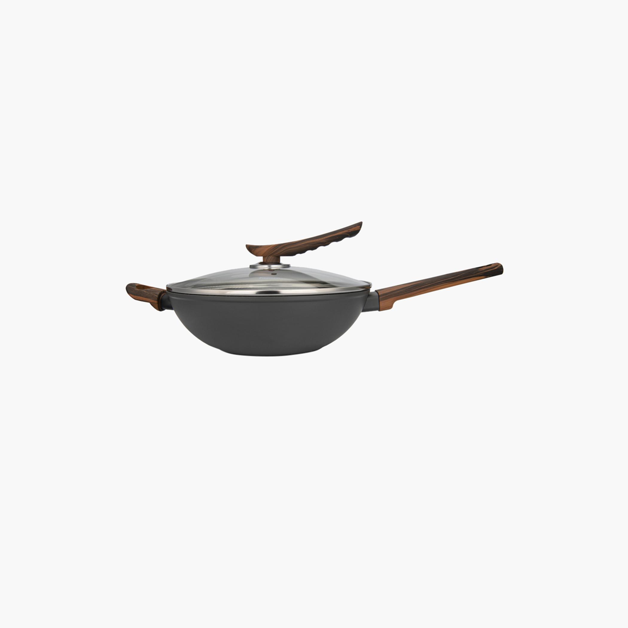 Fissman Capella Series Aluminum Non-Stick Wok with Glass Lid - 3.5 L-household-kitchen-cookware-potsandpans-image-8