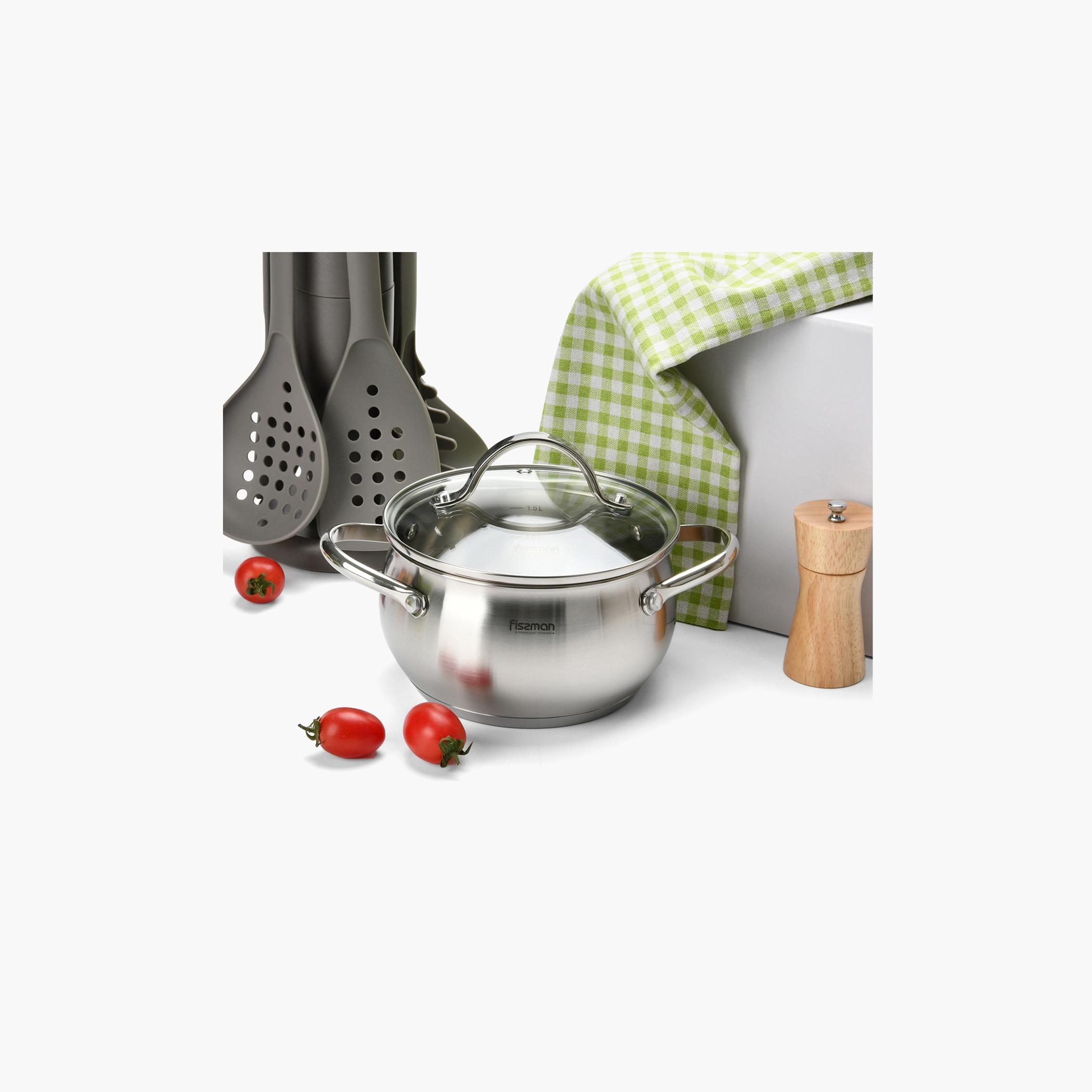 Martinez Series Stainless Steel Casserole - 4 L-household-kitchen-cookware-cookwareandsets-image-1