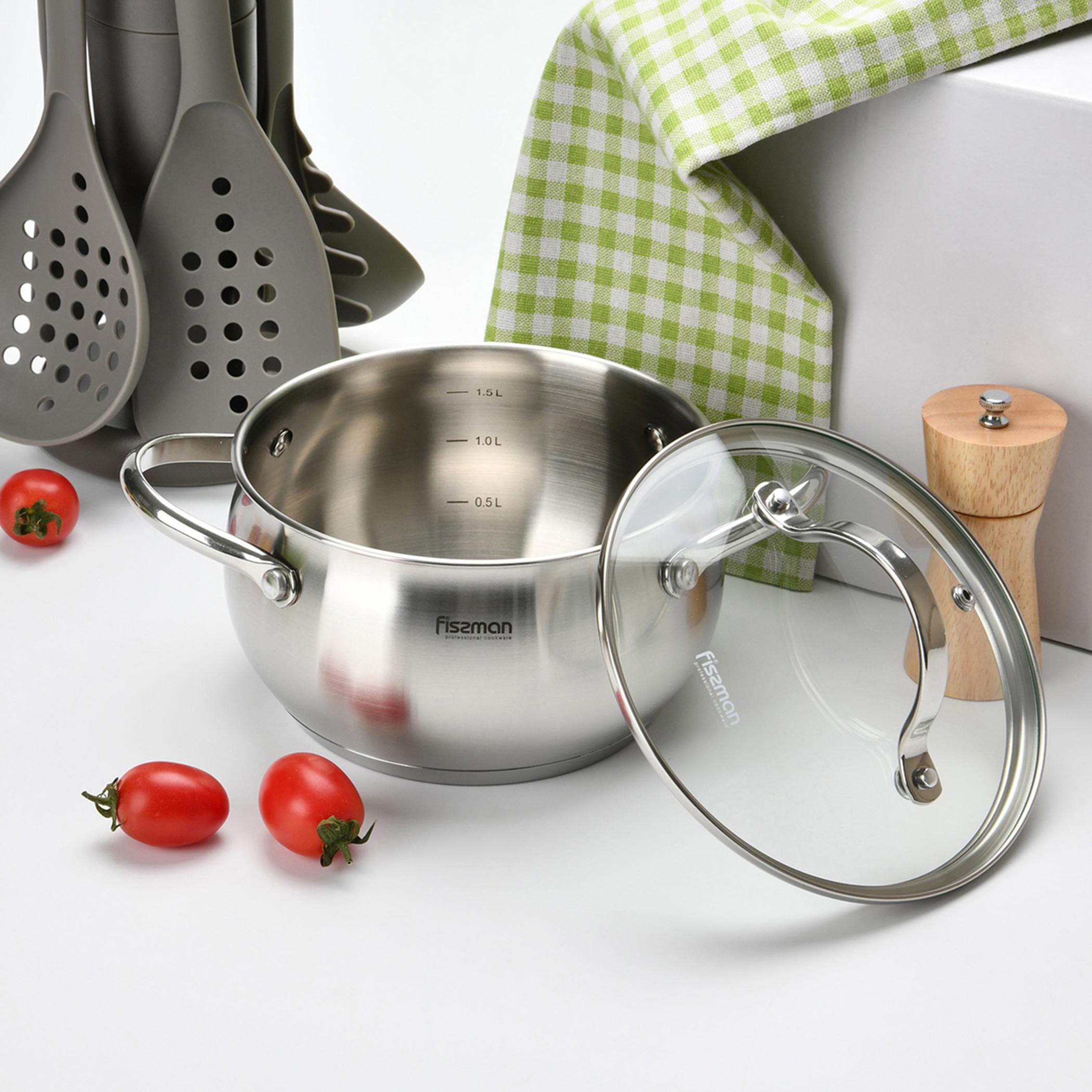 Martinez Series Stockpot with Glass Lid - 5.9 L-household-kitchen-cookware-potsandpans-image-2