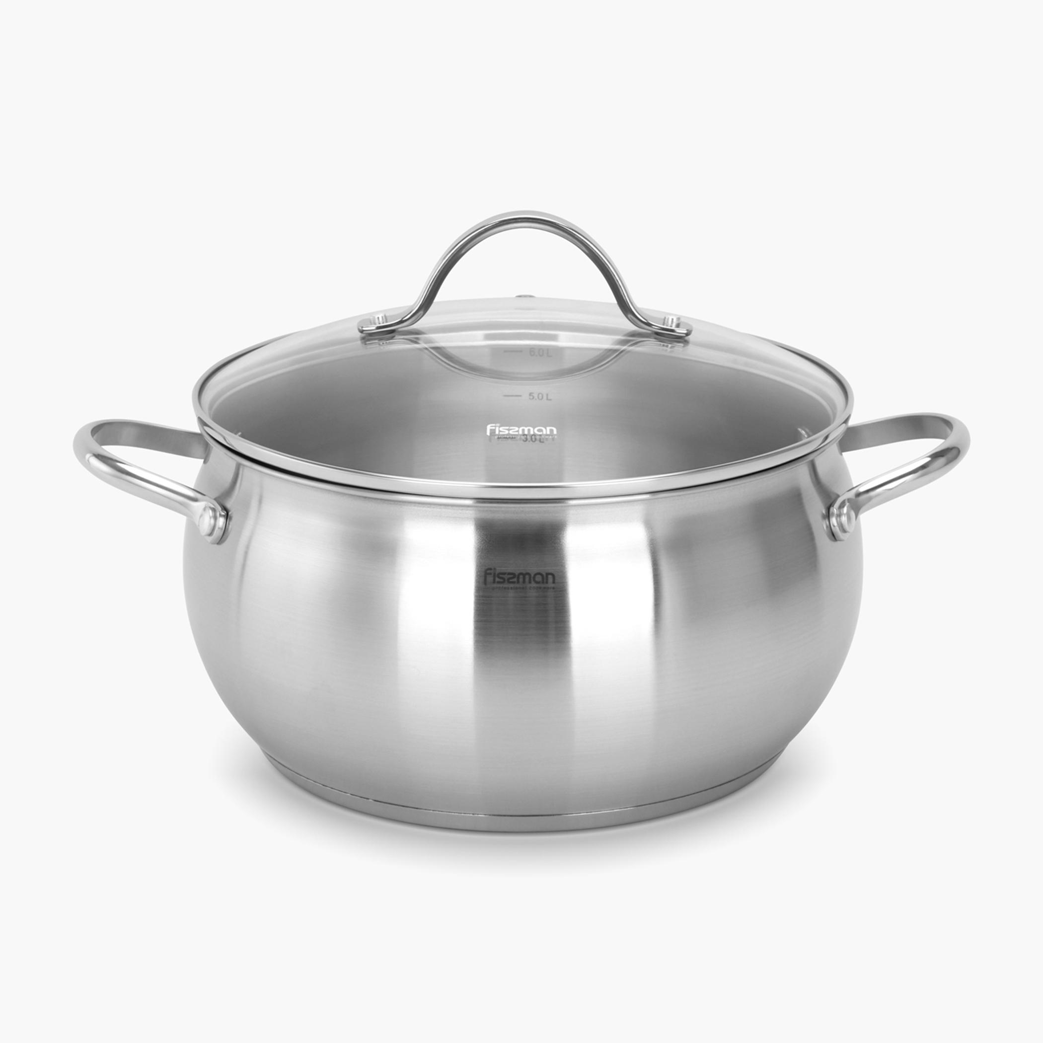 Martinez Series Stockpot with Glass Lid - 5.9 L-household-kitchen-cookware-potsandpans-image-4