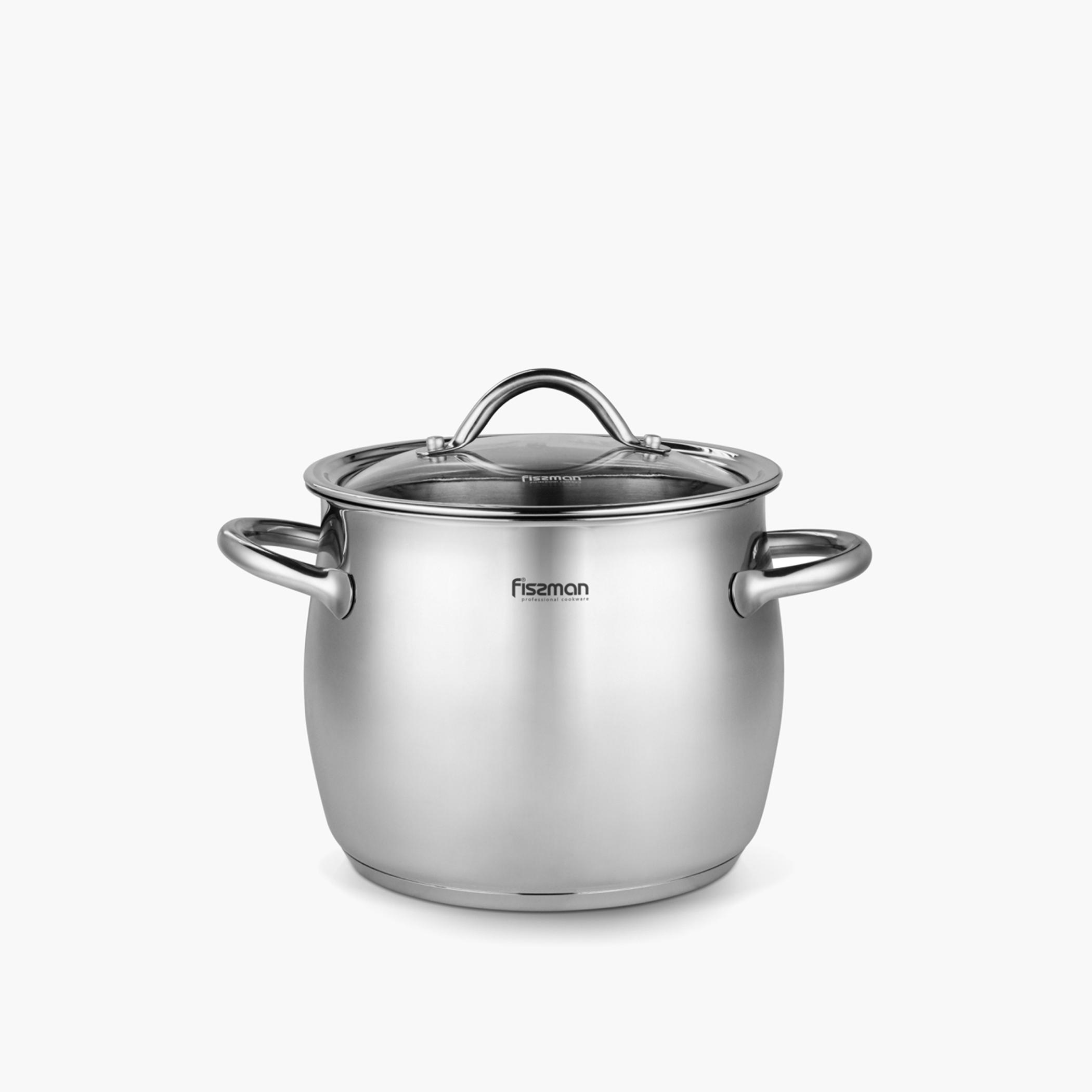 قدر مرق ستانلس ستيل بغطاء زجاجي من فيسمان  - 6 لتر-household-kitchen-cookware-potsandpans-image-5