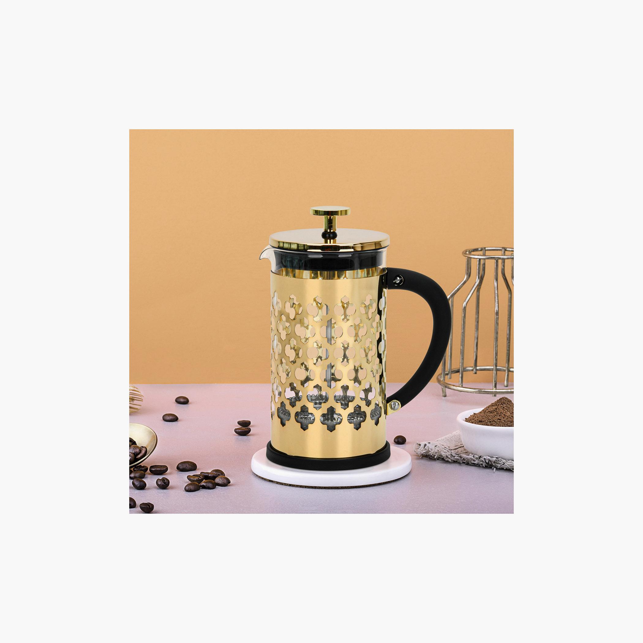 Fissman Amado Series Borosilicate Glass French Press Coffee Maker - 600 ml-household-dining-teaandcoffee-teaandcoffeeaccessories-image-1