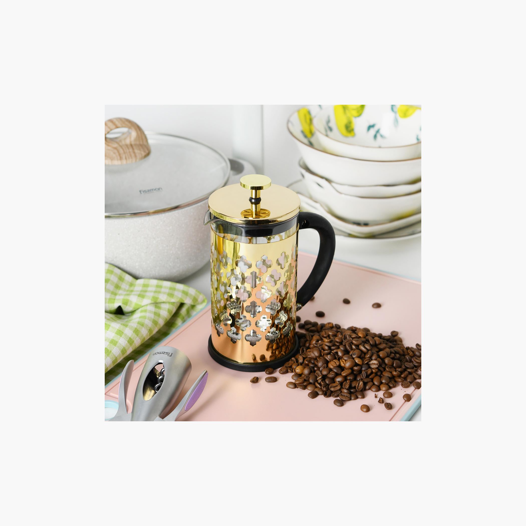 Fissman Amado Series Borosilicate Glass French Press Coffee Maker - 600 ml-household-dining-teaandcoffee-teaandcoffeeaccessories-image-3