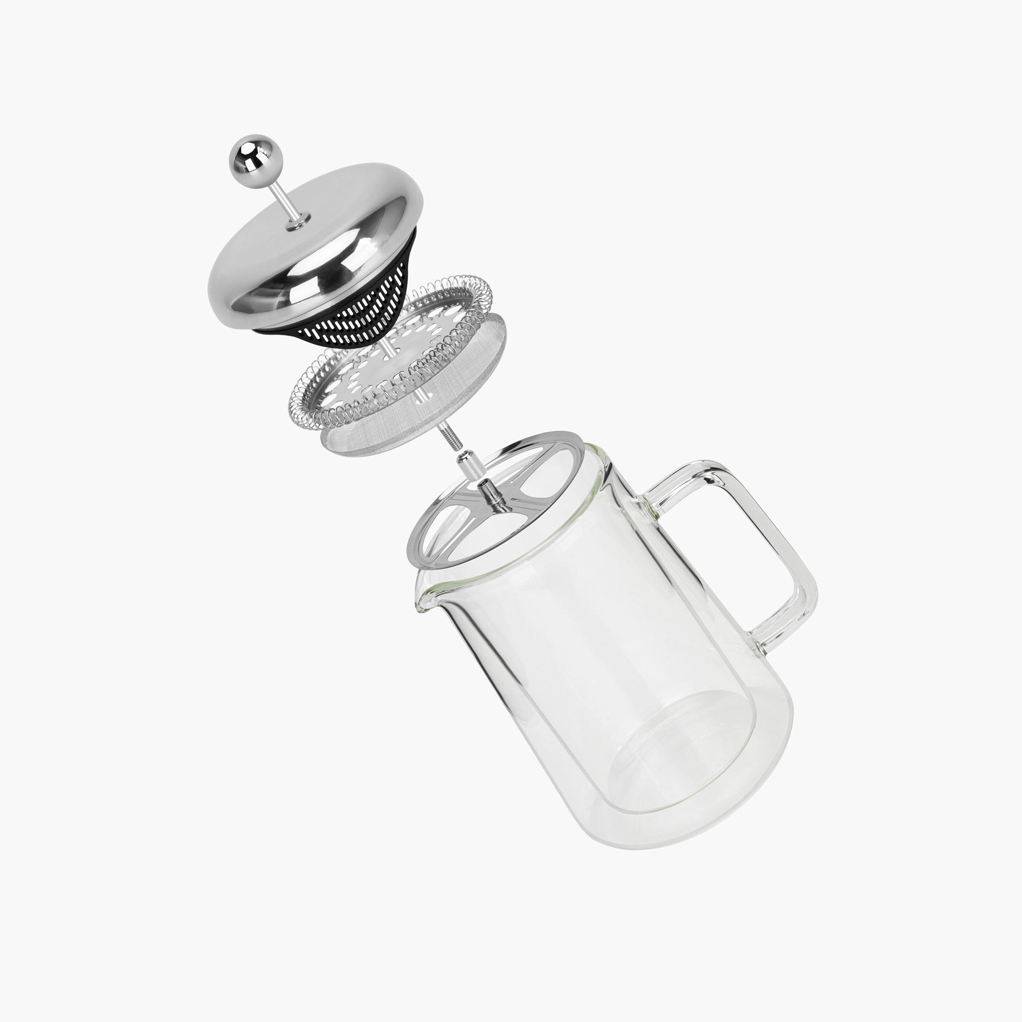 ماكينة صنع القهوة الفرنسية بجدار مزدوج من زجاج البورسليكات من فيسمان - 600 مل-household-dining-teaandcoffee-teaandcoffeeaccessories-image-2