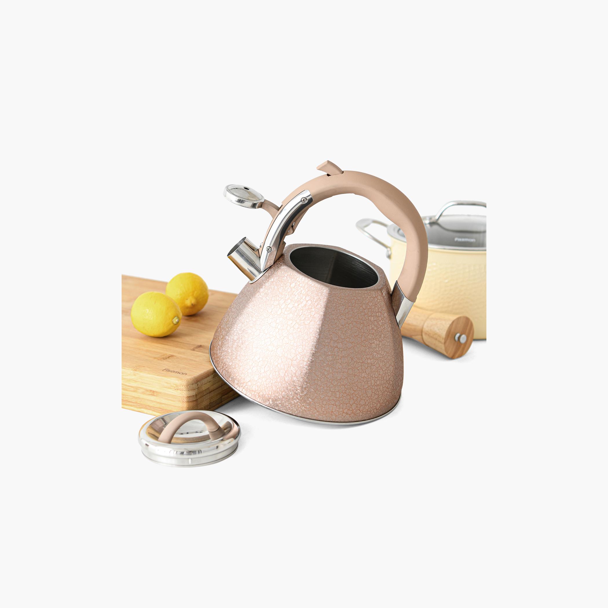 Goldy Stainless Steel Whistling Kettle - 3 L-household-dining-teaandcoffee-vacuumflaskscoffeeandteapots-image-2