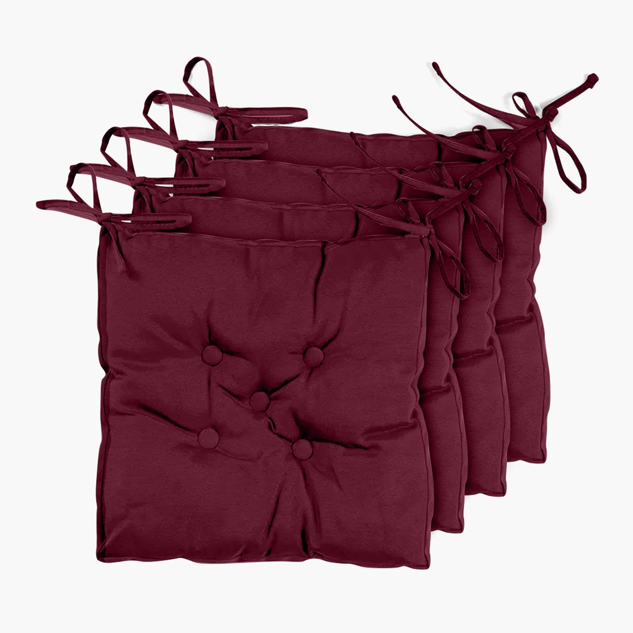 Ultima 4-Piece Quilted Chair Pad Pack - 40x40 cm-hbxdecorandfurnishings-homefurnishings-cushionsandcovers-chaircovers-image-1