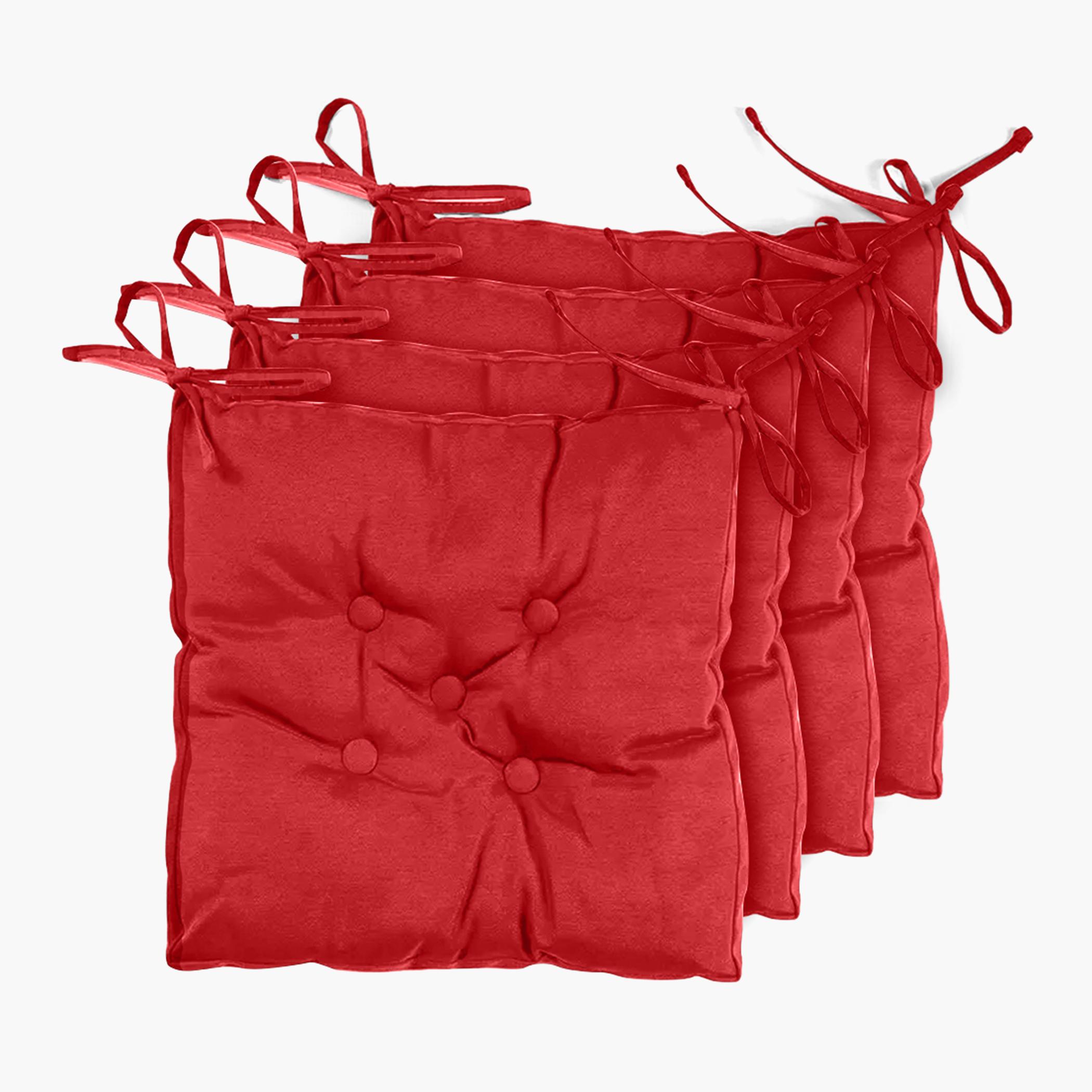 Ultima 4-Piece Quilted Chair Pad Pack - 40x40 cm-hbxdecorandfurnishings-homefurnishings-cushionsandcovers-chaircovers-image-1