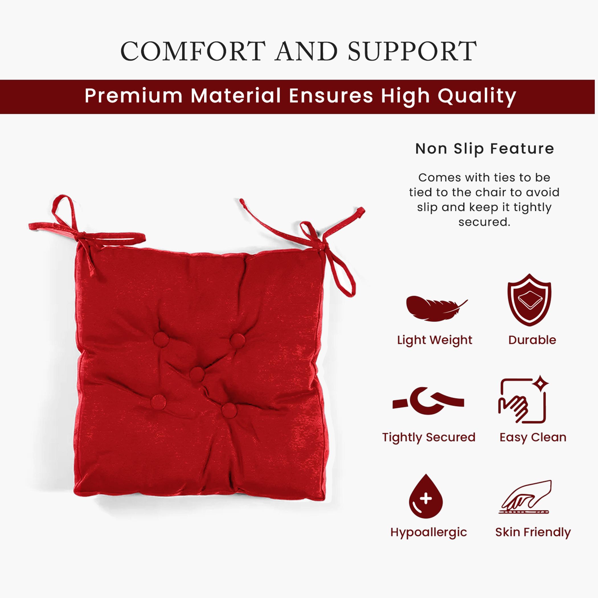 Ultima 4-Piece Quilted Chair Pad Pack - 40x40 cm-hbxdecorandfurnishings-homefurnishings-cushionsandcovers-chaircovers-image-4