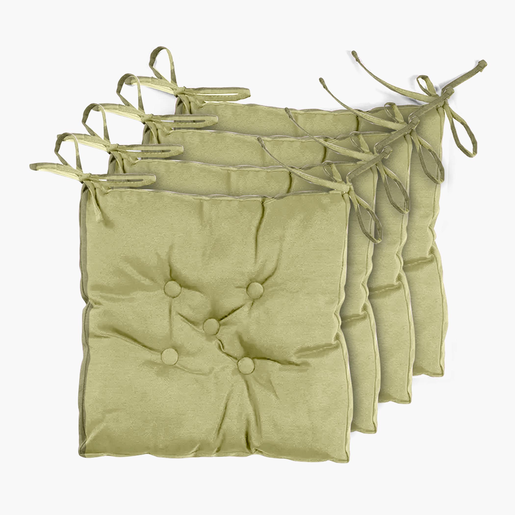 Ultima 4-Piece Quilted Chair Pad Pack - 40x40 cm-hbxdecorandfurnishings-homefurnishings-cushionsandcovers-chaircovers-image-1