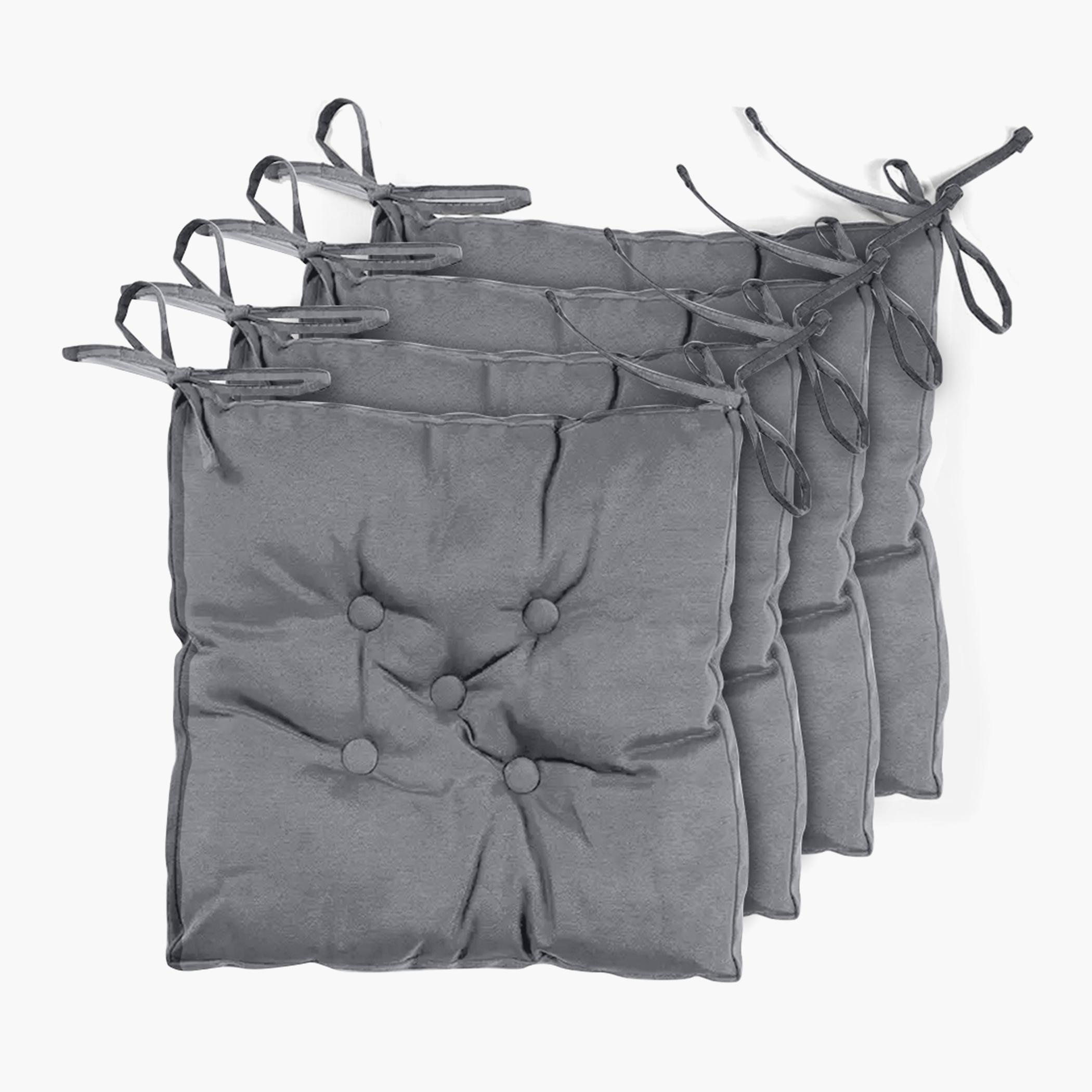 Ultima 4-Piece Quilted Chair Pad Pack - 40x40 cm-hbxdecorandfurnishings-homefurnishings-cushionsandcovers-chaircovers-image-1