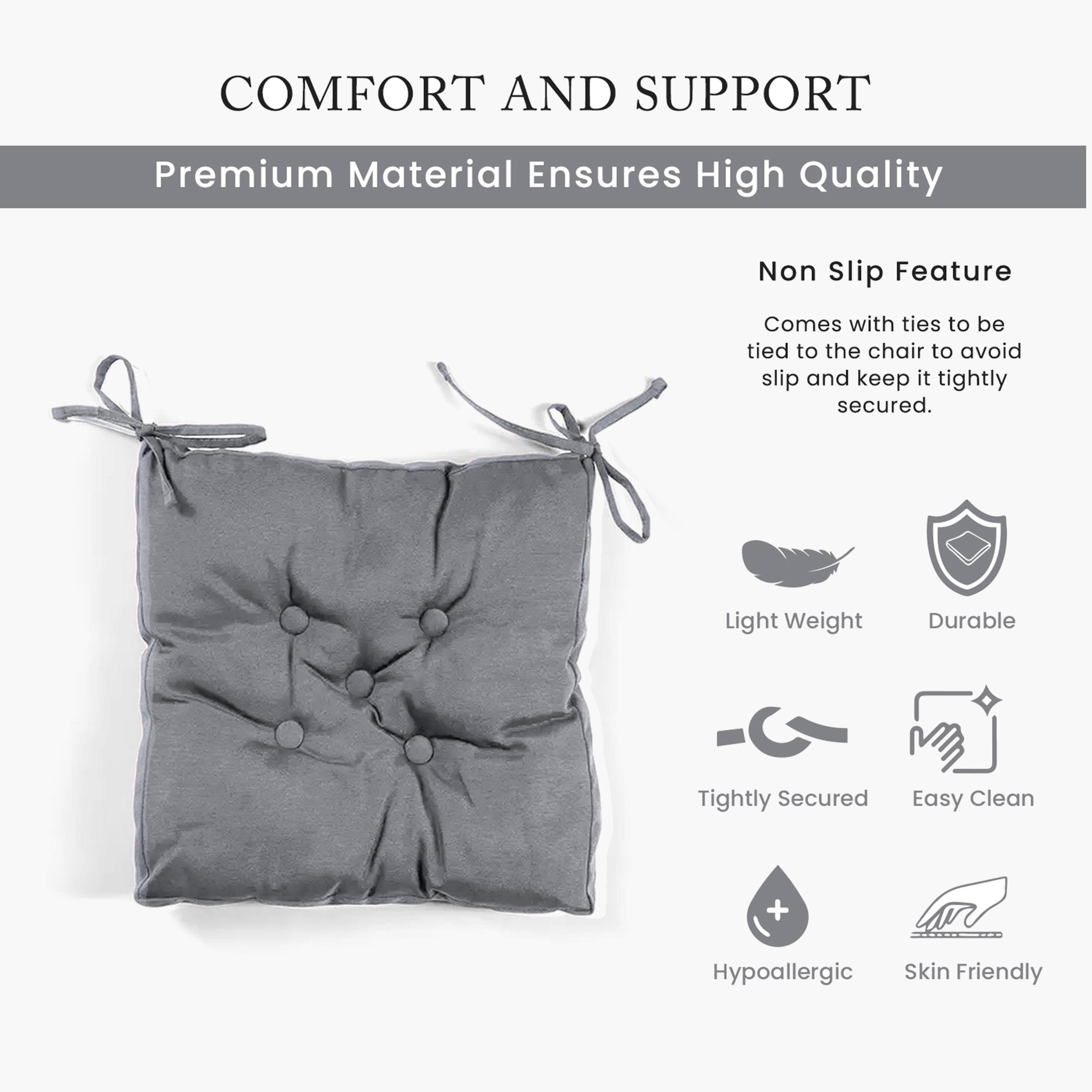 Ultima 4-Piece Quilted Chair Pad Pack - 40x40 cm-hbxdecorandfurnishings-homefurnishings-cushionsandcovers-chaircovers-image-4