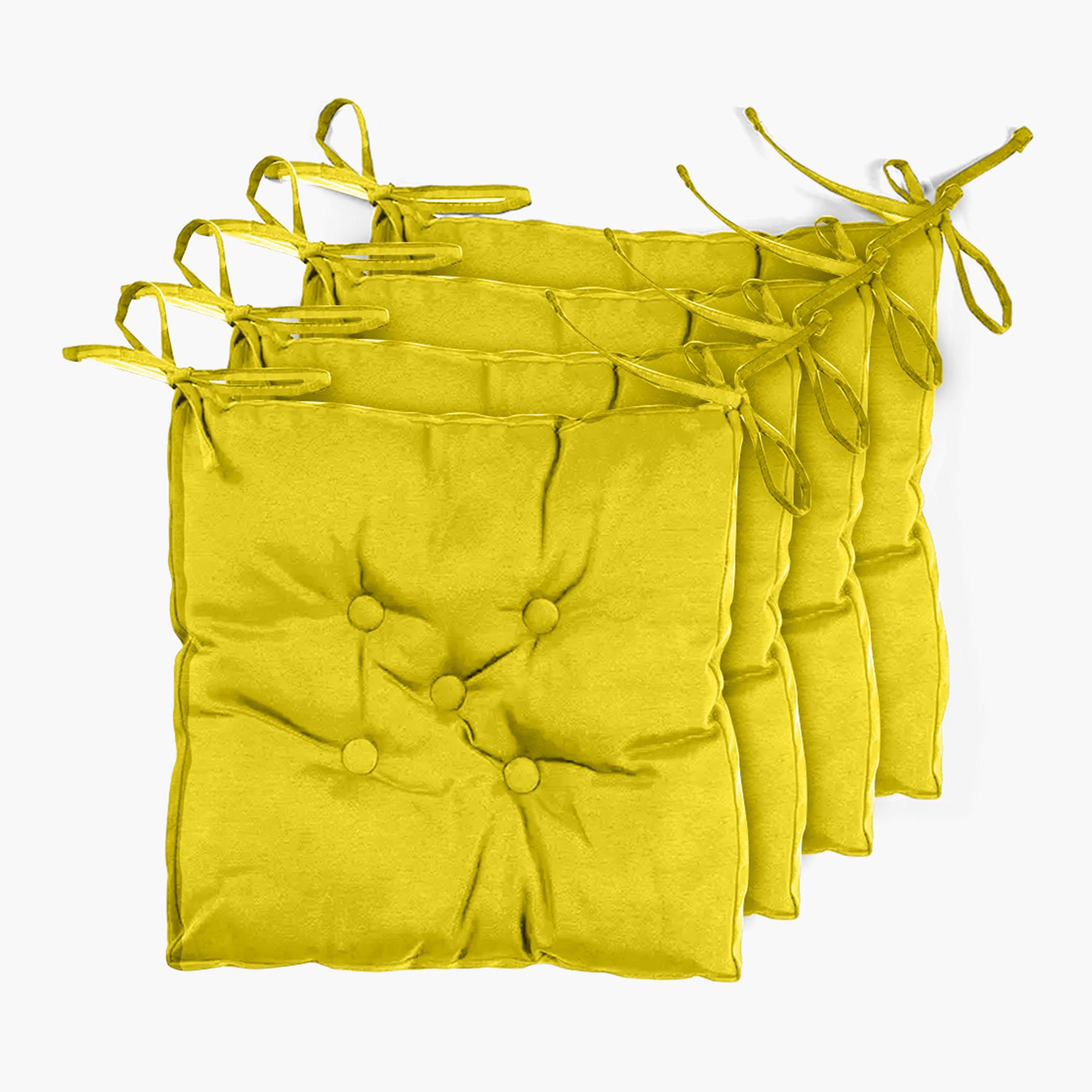 Ultima 4-Piece Quilted Chair Pad Pack - 40x40 cm-hbxdecorandfurnishings-homefurnishings-cushionsandcovers-chaircovers-image-1