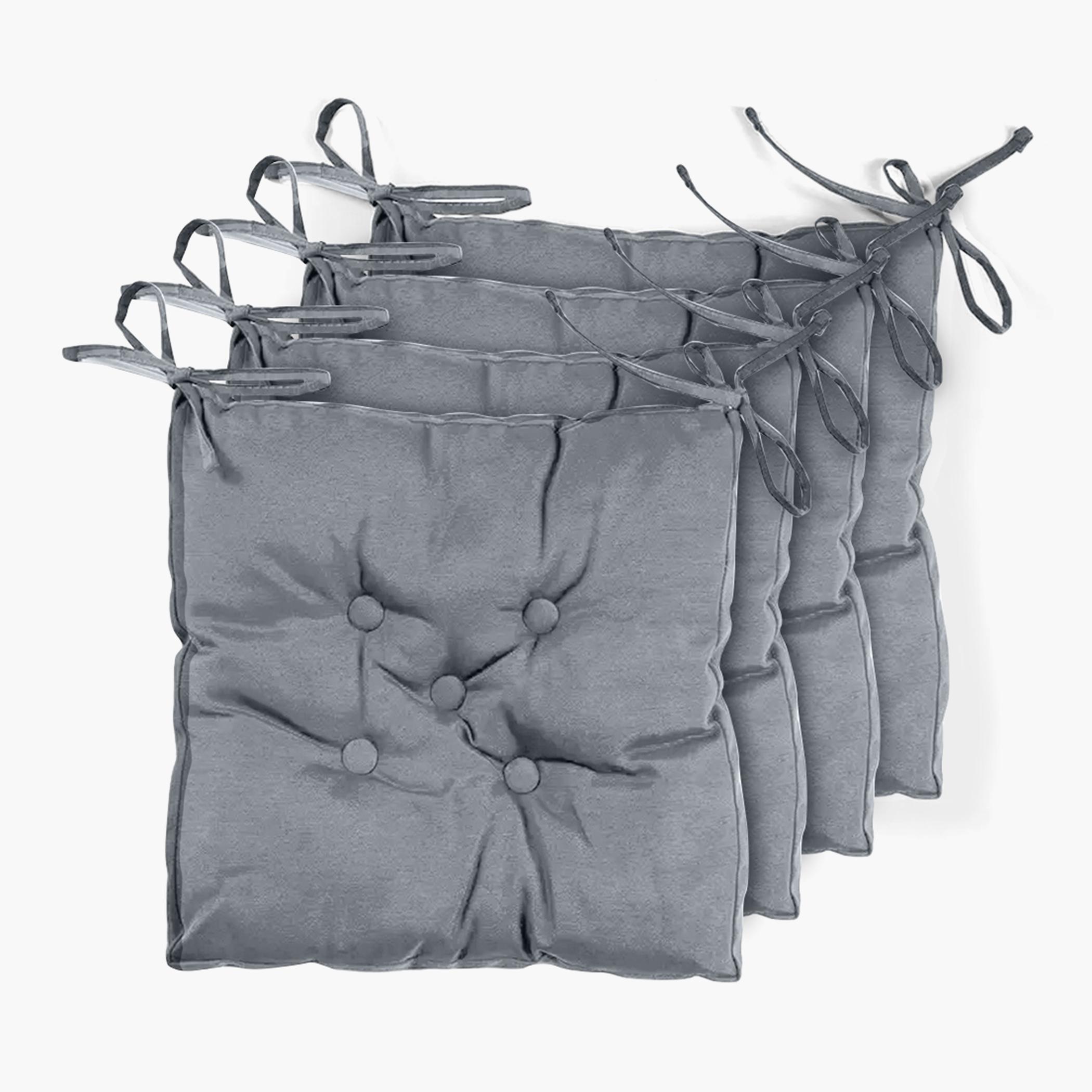 Ultima 4-Piece Quilted Chair Pad Pack - 40x40 cm-hbxdecorandfurnishings-homefurnishings-cushionsandcovers-chaircovers-image-1