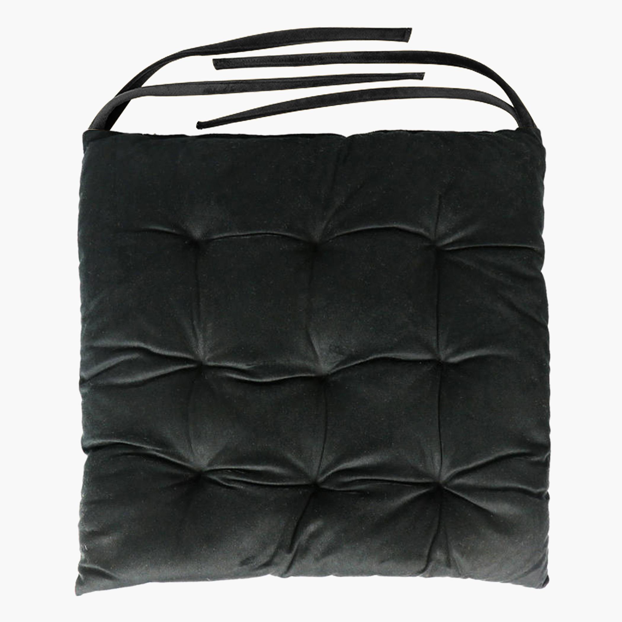 Ultima 4-piece Velvet Chair Pad - 40x40x3 cm-hbxdecorandfurnishings-homefurnishings-cushionsandcovers-chaircovers-image-2