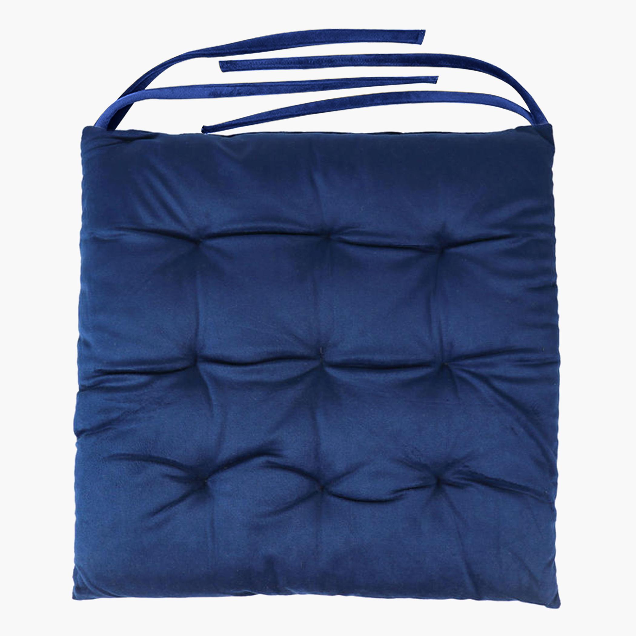 Ultima 4-piece Velvet Chair Pad - 40x40x3 cm-hbxdecorandfurnishings-homefurnishings-cushionsandcovers-chaircovers-image-3