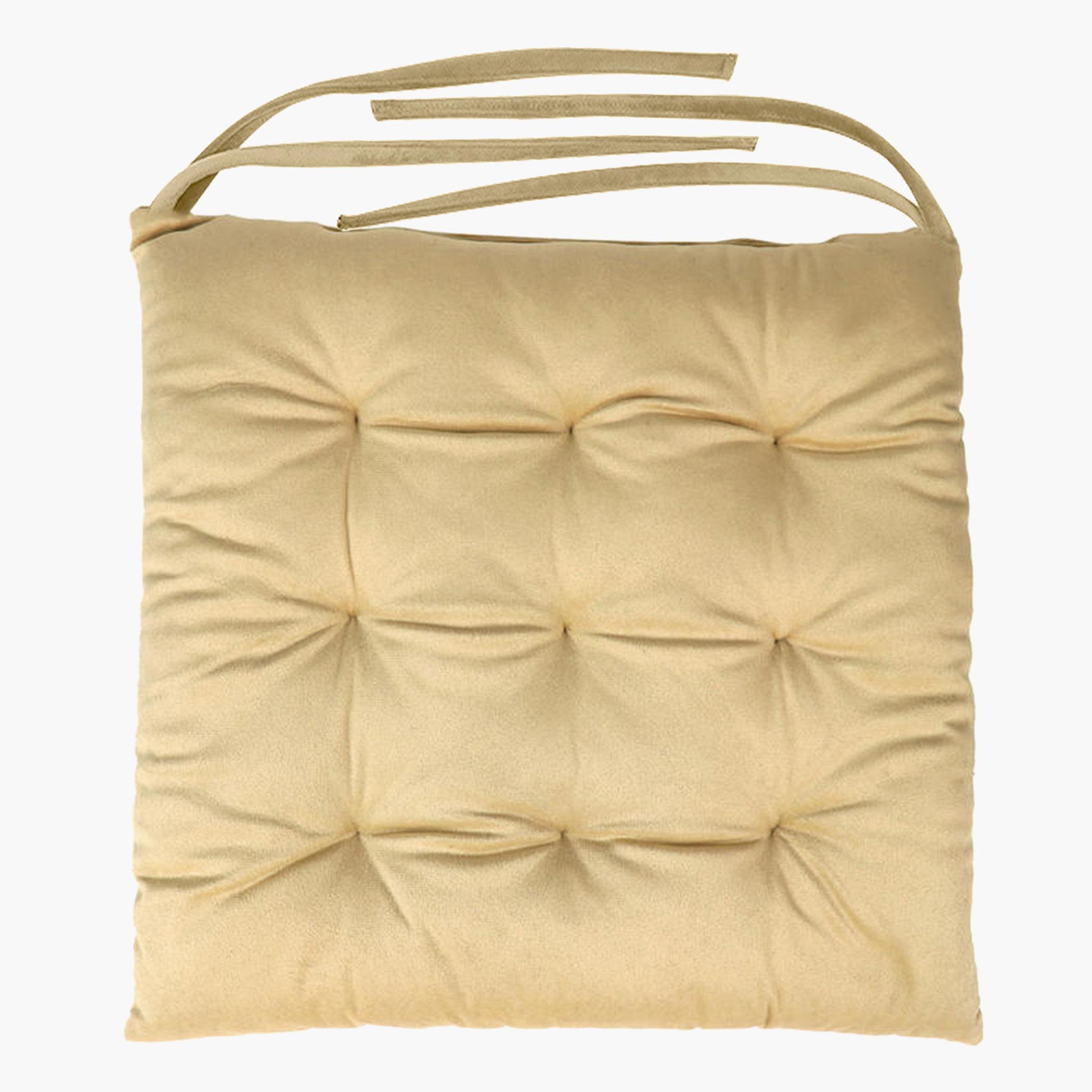 Ultima 4-piece Velvet Chair Pad - 40x40x3 cm-hbxdecorandfurnishings-homefurnishings-cushionsandcovers-chaircovers-image-3
