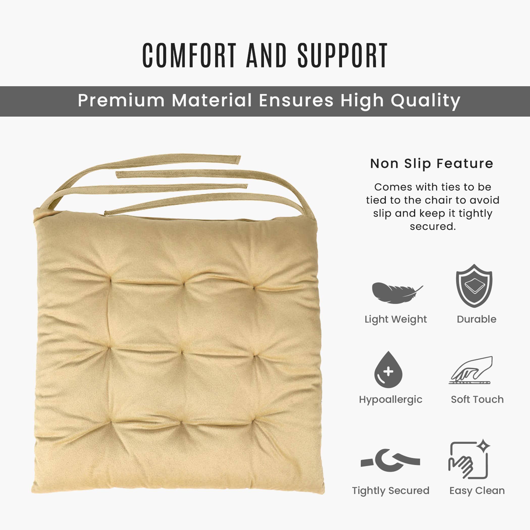 Ultima 4-piece Velvet Chair Pad - 40x40x3 cm-hbxdecorandfurnishings-homefurnishings-cushionsandcovers-chaircovers-image-6