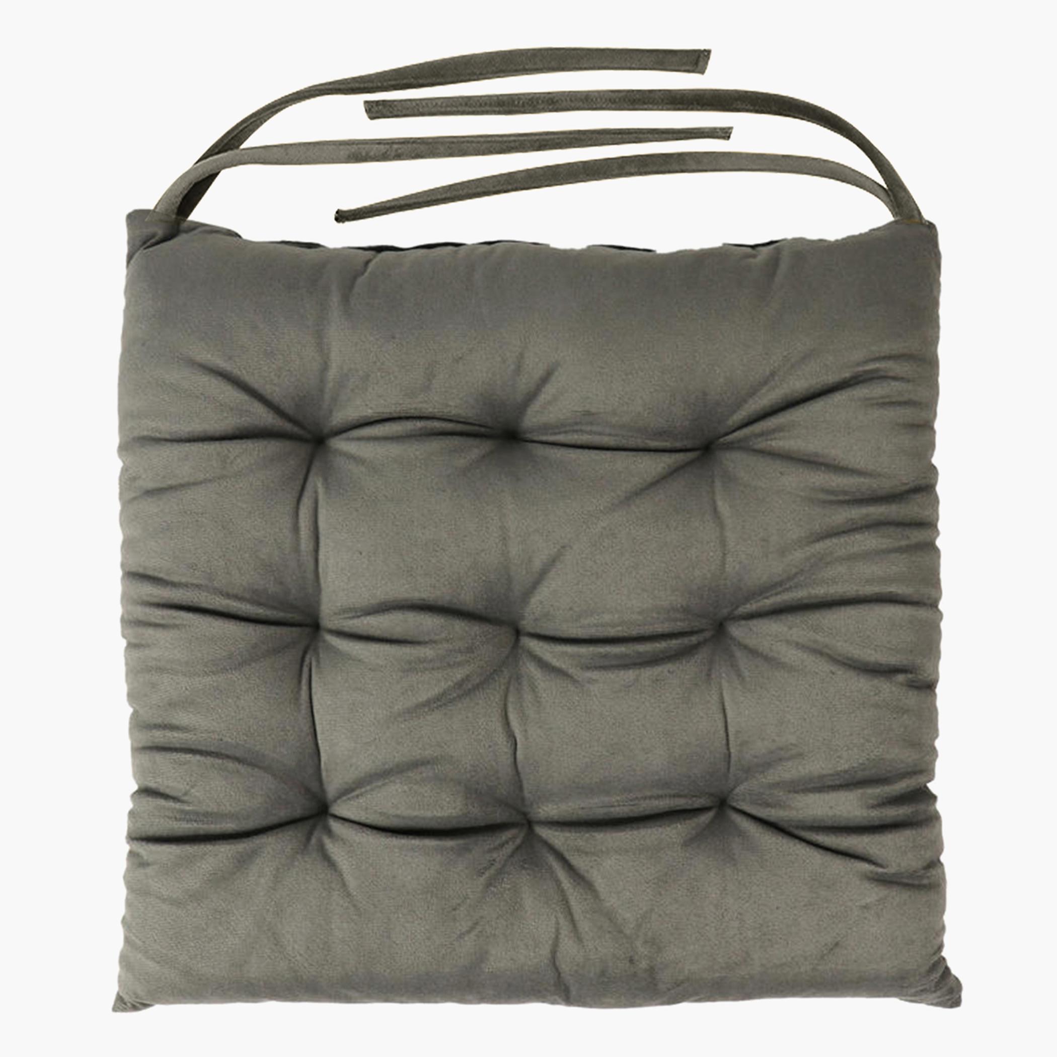 Ultima 4-piece Velvet Chair Pad - 40x40x3 cm-hbxdecorandfurnishings-homefurnishings-cushionsandcovers-chaircovers-image-3