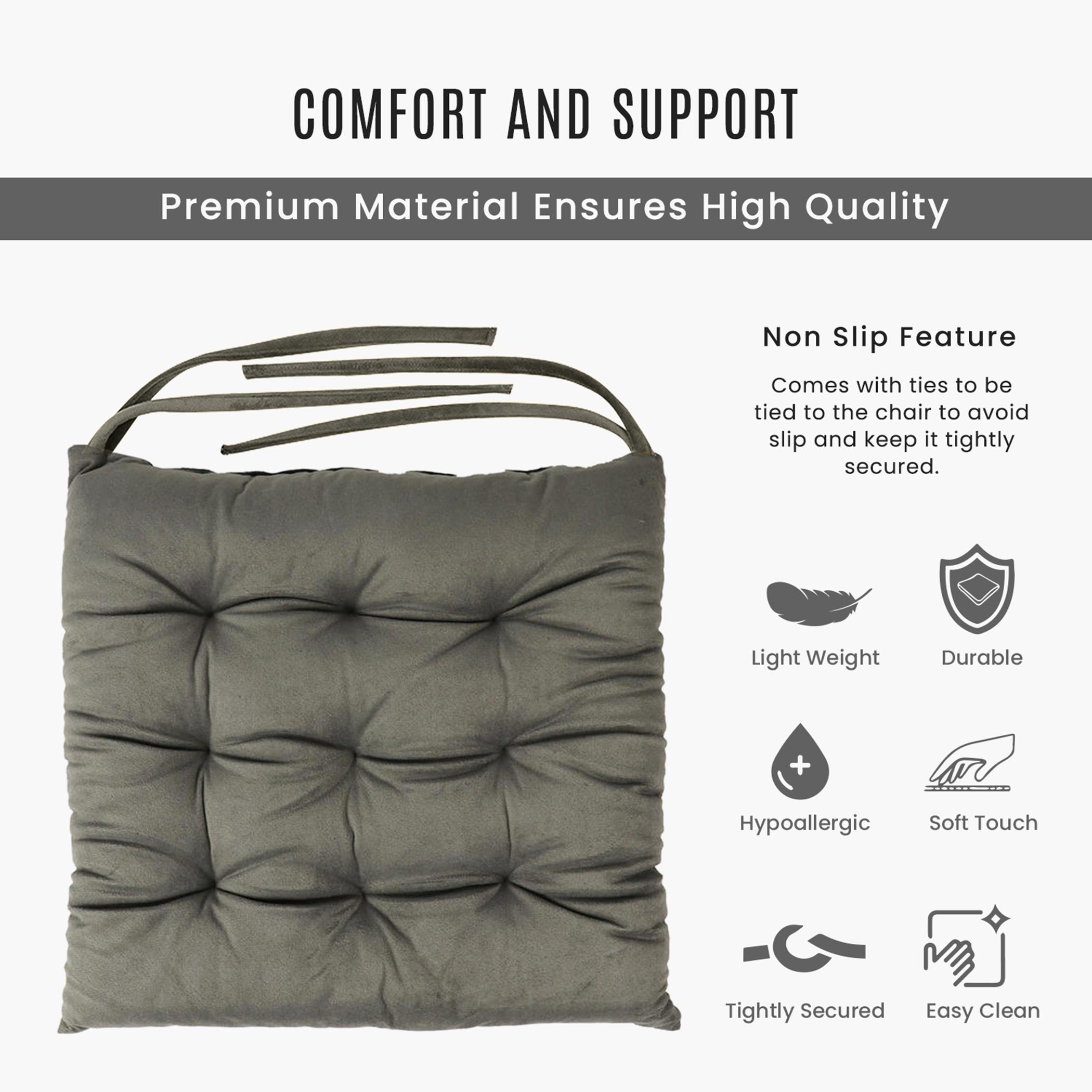 Ultima 4-piece Velvet Chair Pad - 40x40x3 cm-hbxdecorandfurnishings-homefurnishings-cushionsandcovers-chaircovers-image-6