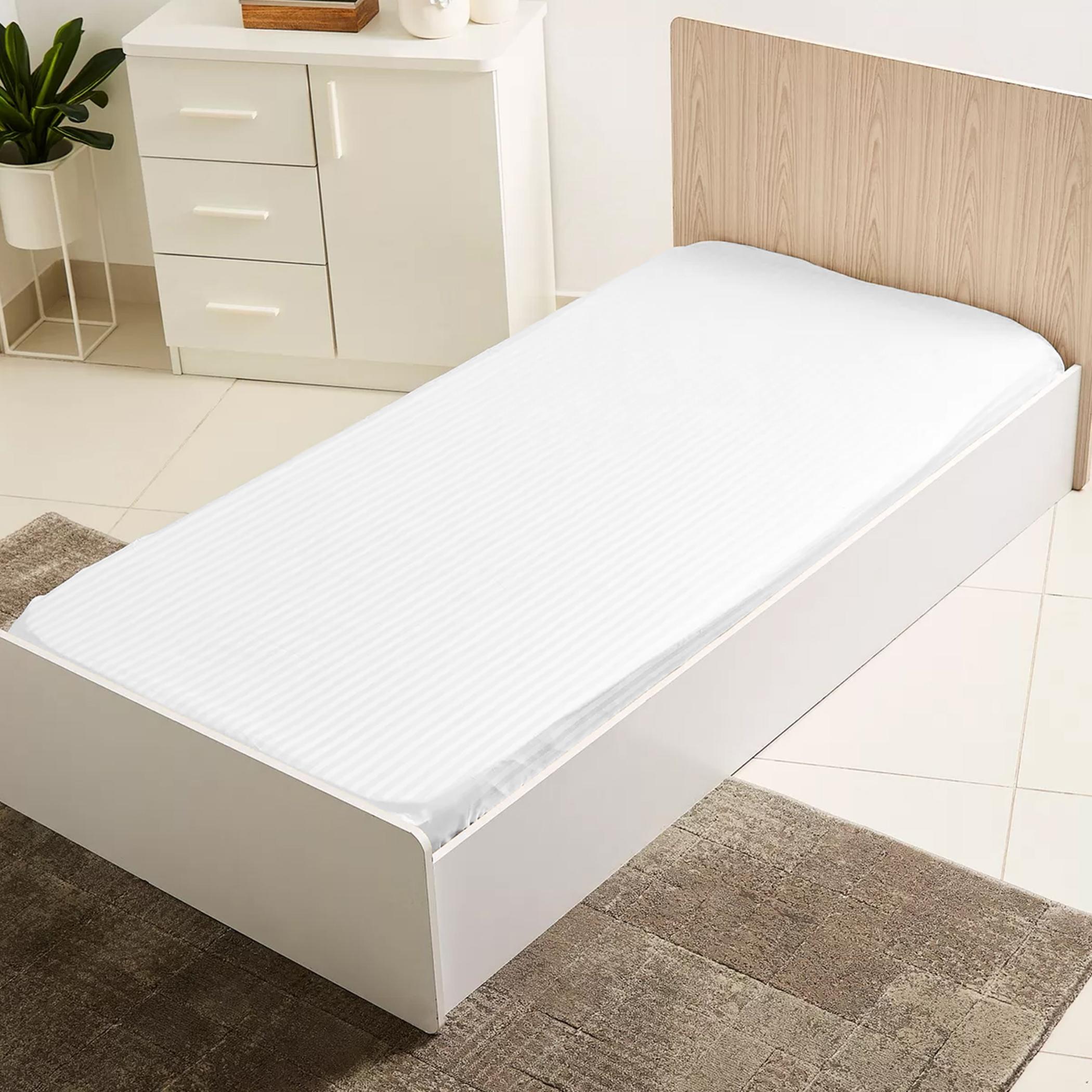 مجموعة شرشف مطّاطي فردي مخطط قطعتين من ألتيما - 90x200+20 سم-hbxhomeware-bedding-fittedsheets-image-4