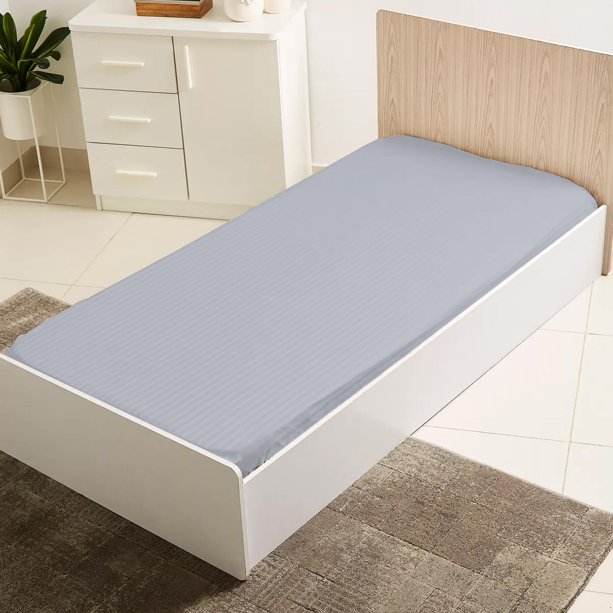 طقم شرشف مطاطي فردي مخطط قطعتين من ألتيما - 90x200+20 سم-hbxhomeware-bedding-fittedsheets-image-4