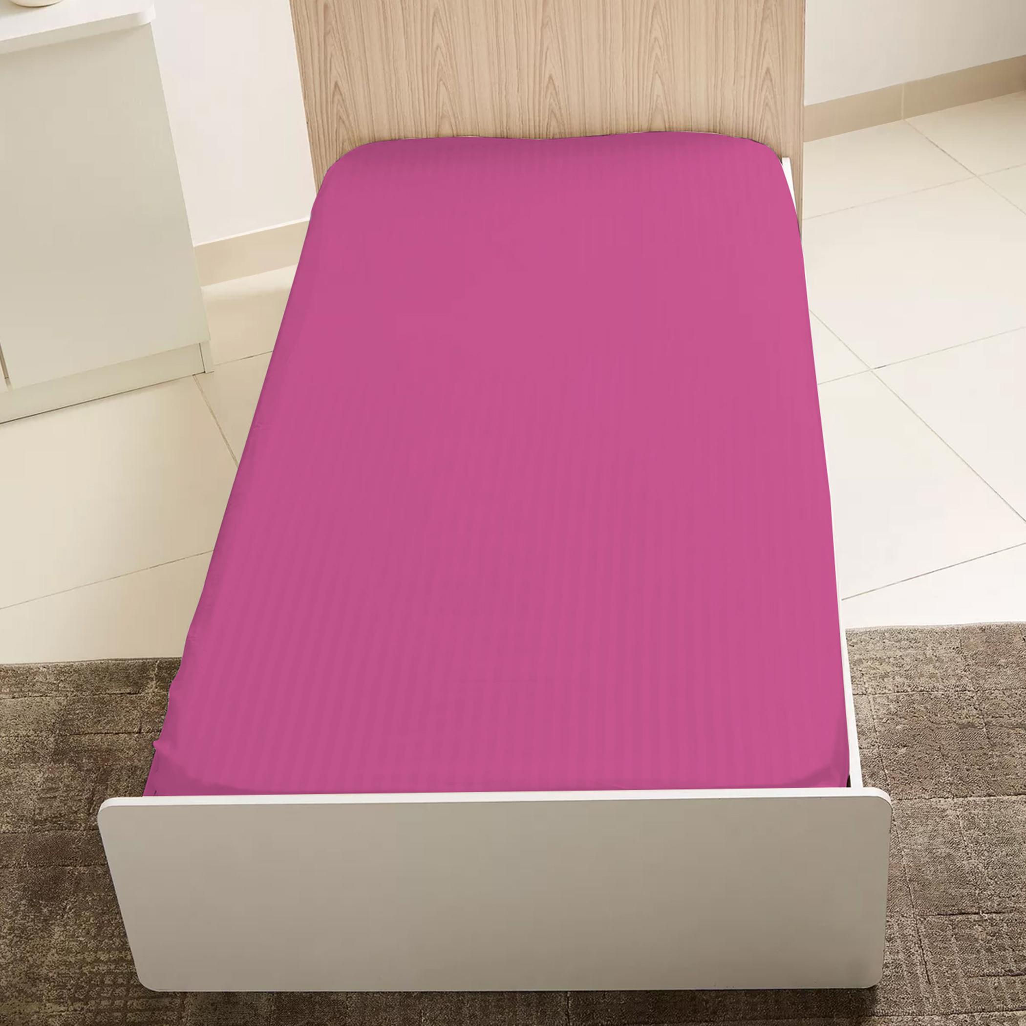 طقم شرشف مطاطي فردي مخطط قطعتين من ألتيما - 90x200+20 سم-hbxhomeware-bedding-fittedsheets-image-1