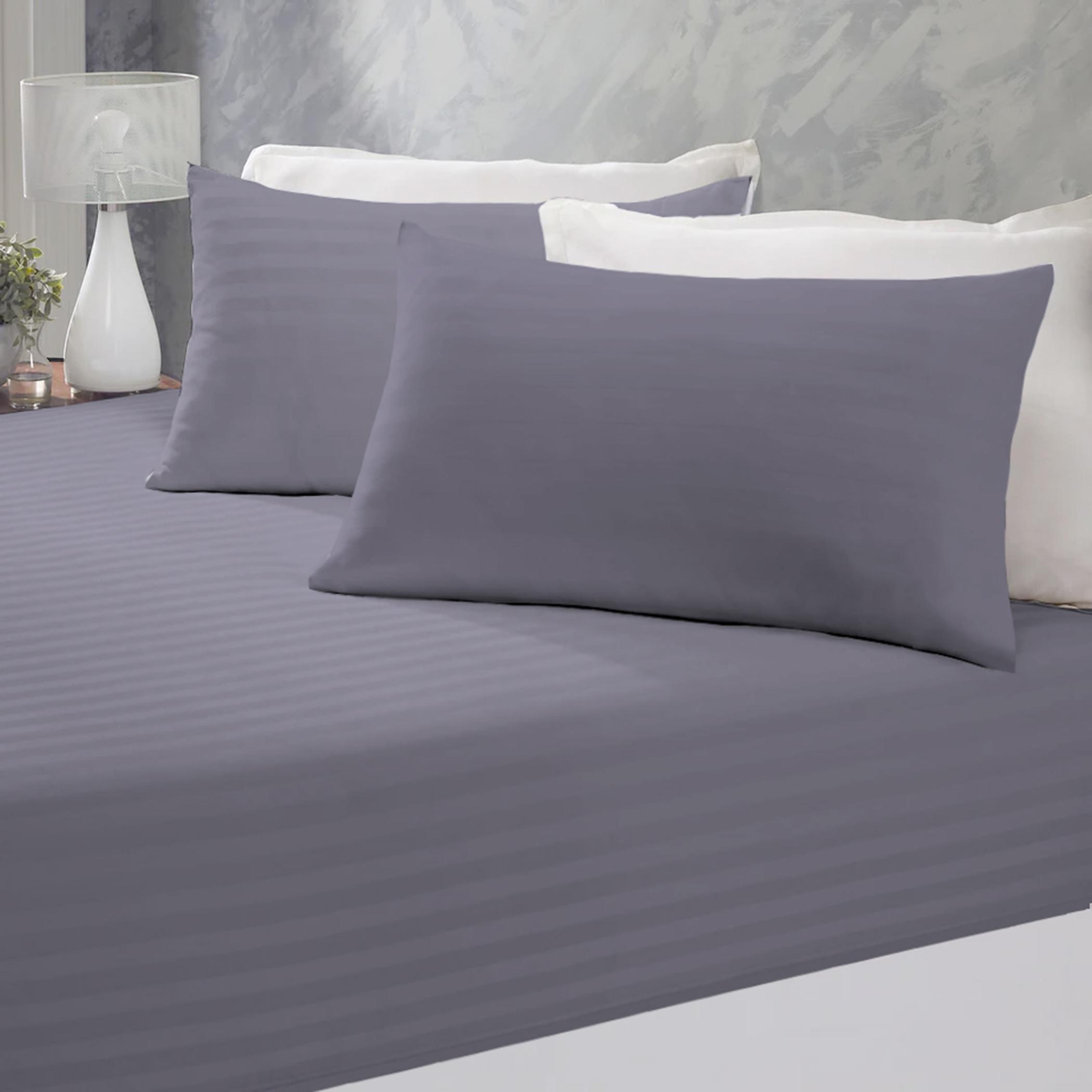 مجموعة شرشف مطاطي فردي مخطط قطعتين من ألتيما - 90x200+20 سم-hbxhomeware-bedding-fittedsheets-image-2
