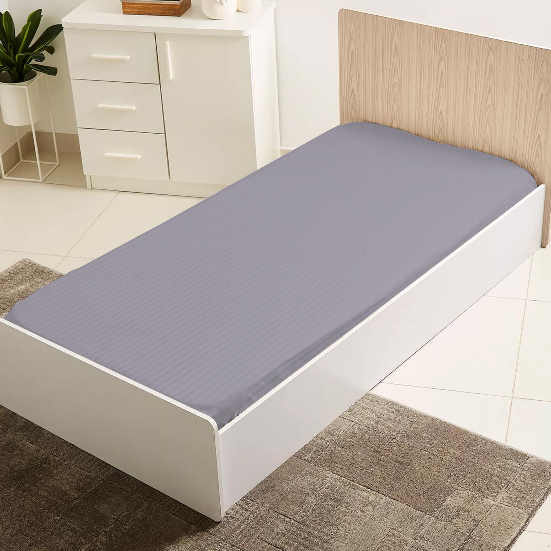مجموعة شرشف مطاطي فردي مخطط قطعتين من ألتيما - 90x200+20 سم-hbxhomeware-bedding-fittedsheets-image-4