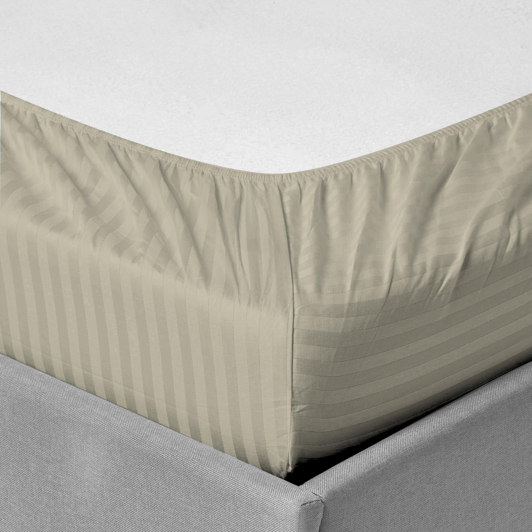 طقم شرشف مطّاطي كوين مخطط 3 قطع من ألتيما - 160x200+30 سم-hbxhomeware-bedding-fittedsheets-image-3
