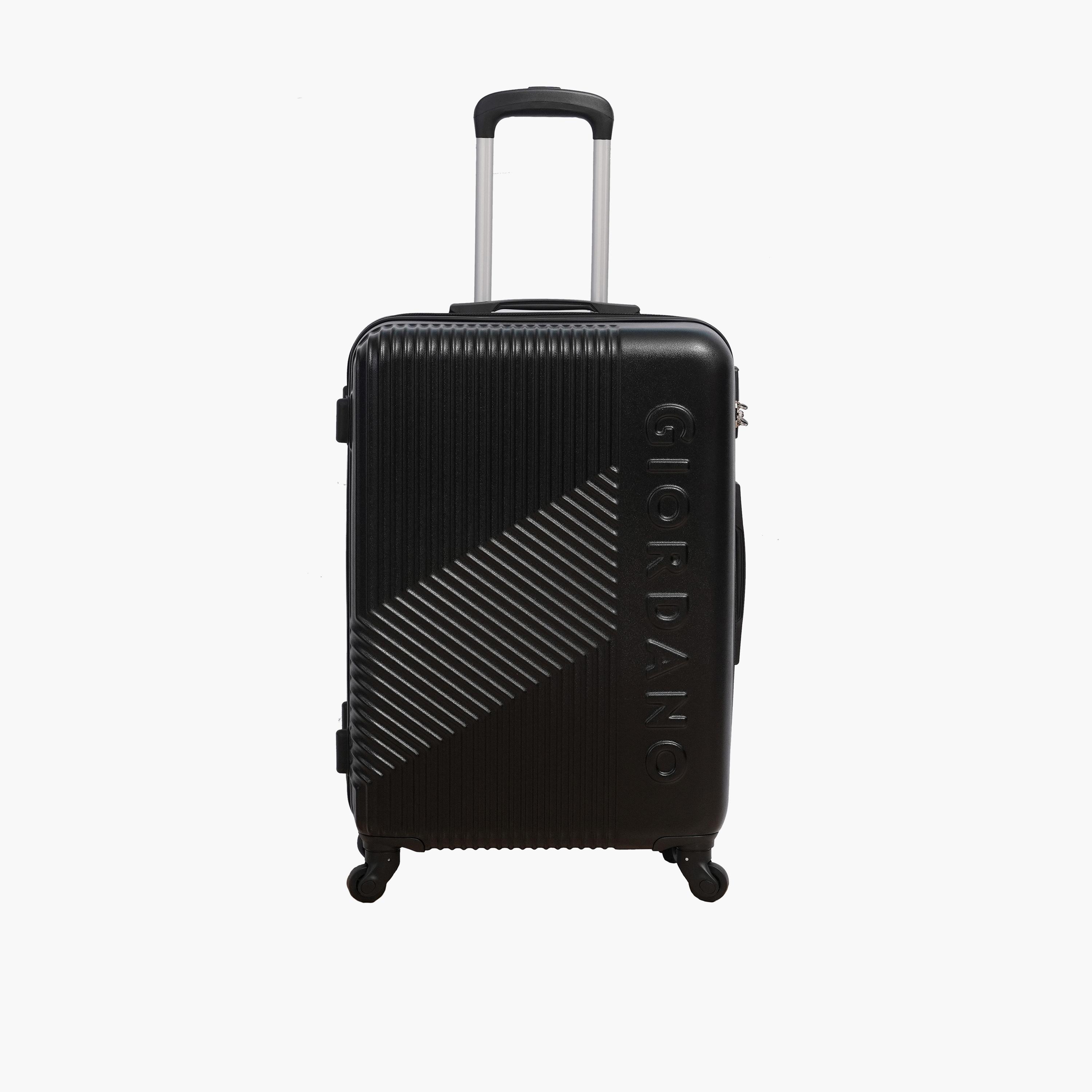 Buy Giordano Logo 76 CM Large Check in ABS Hard Sided 4 Wheeler Spinner Trolley Bag with TSA Lock GR020.28 Online Centrepoint UAE