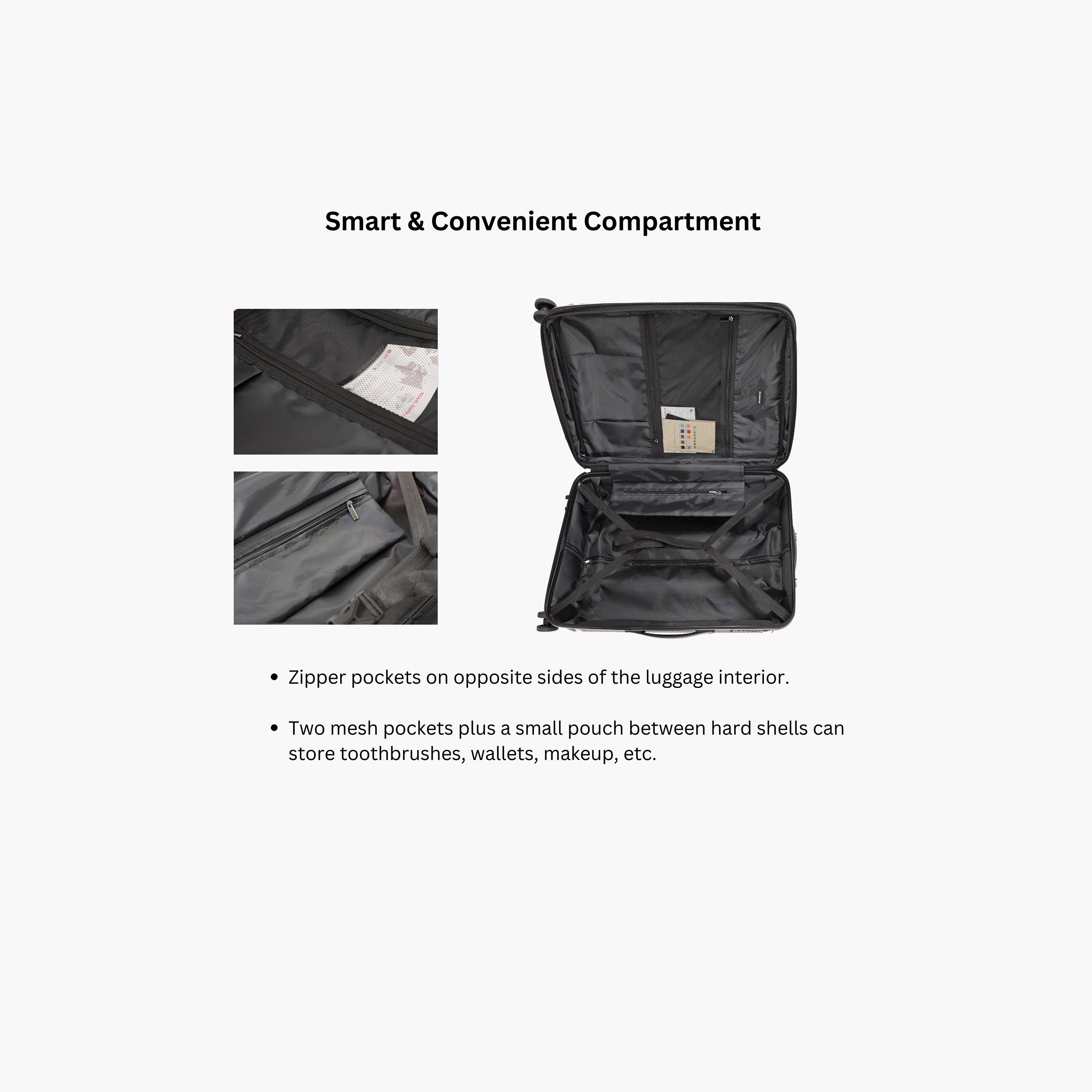 Giordano League Set of 3 Polypropylene Hard Sided 4-Wheeler Spinner Trolley Bag with TSA Lock  | GR011/3-travel-luggagesandbags-luggage-image-5