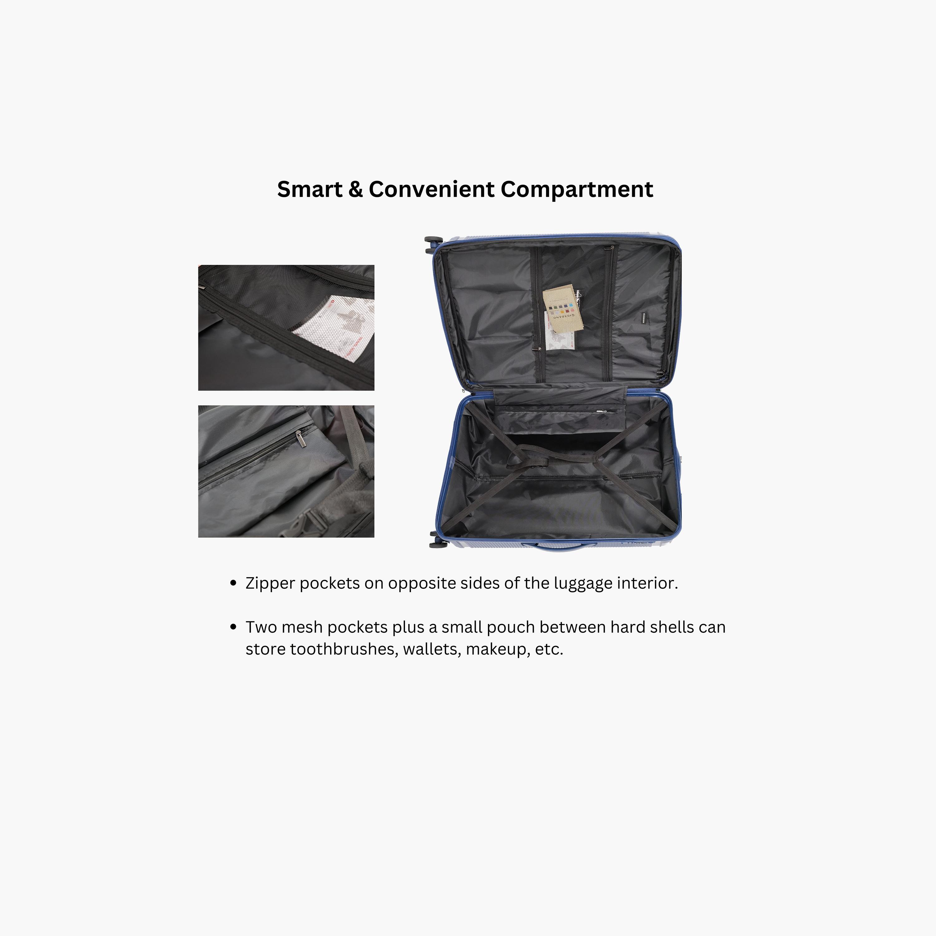 Giordano League Set of 3 Polypropylene Hard Sided 4-Wheeler Spinner Trolley Bag with TSA Lock  | GR011/3-travel-luggagesandbags-luggage-image-14