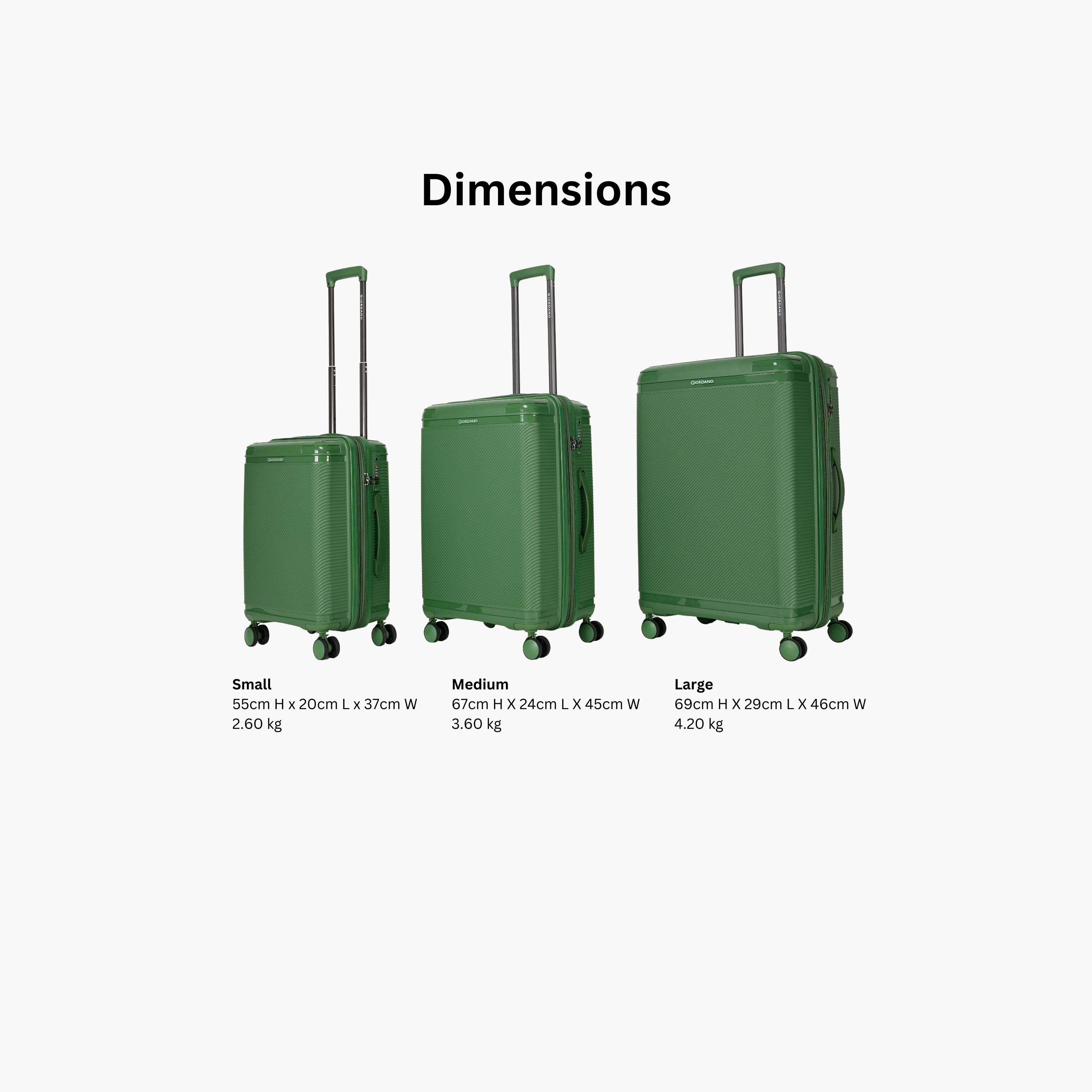 Giordano League Set of 3 Polypropylene Hard Sided 4-Wheeler Spinner Trolley Bag with TSA Lock  | GR011/3-travel-luggagesandbags-luggage-image-29