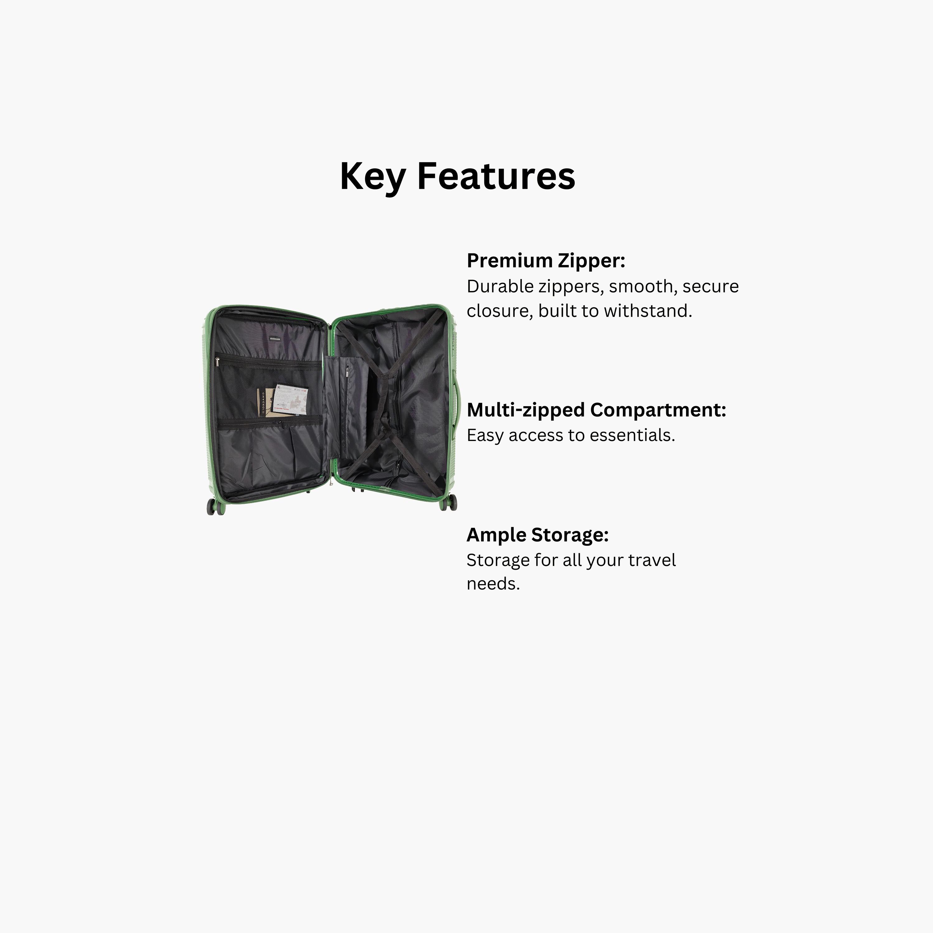 Giordano League Set of 3 Polypropylene Hard Sided 4-Wheeler Spinner Trolley Bag with TSA Lock  | GR011/3-travel-luggagesandbags-luggage-image-30