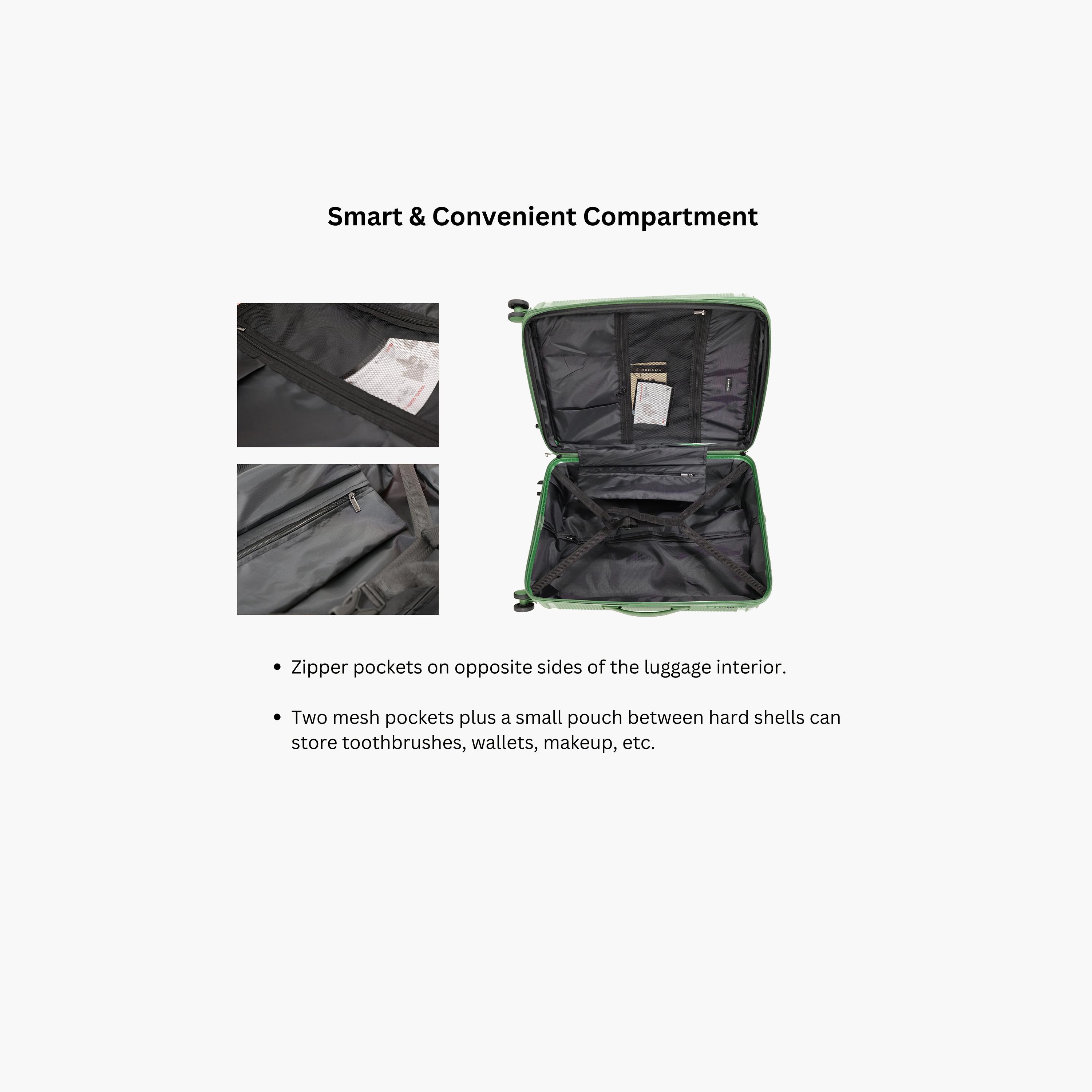 Giordano League Set of 3 Polypropylene Hard Sided 4-Wheeler Spinner Trolley Bag with TSA Lock  | GR011/3-travel-luggagesandbags-luggage-image-32